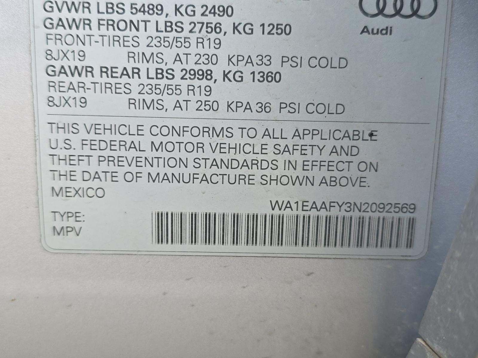2022 Audi Q5 S line Premium Plus AWD