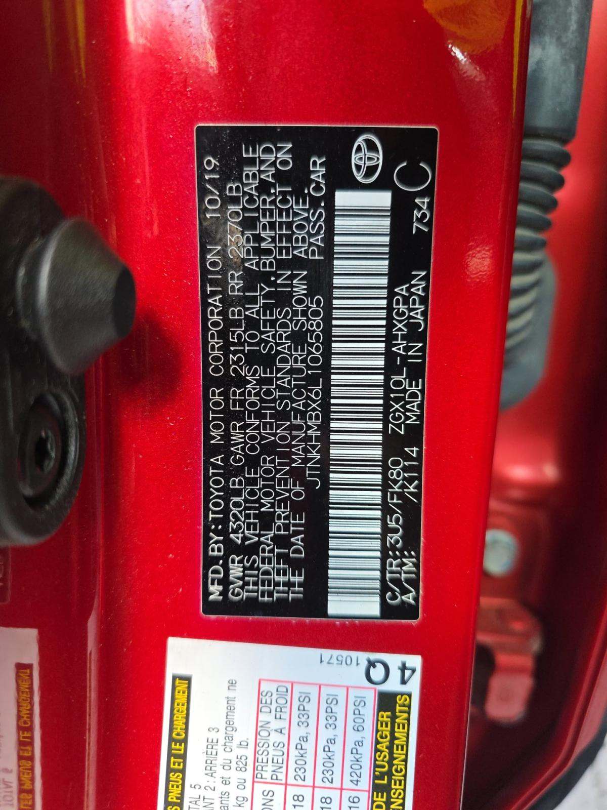 2020 Toyota C-HR XLE FWD