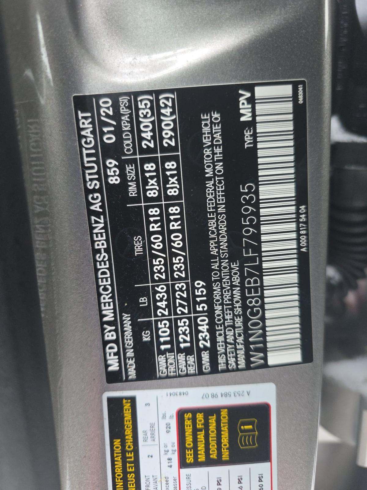 2020 Mercedes-Benz GLC GLC 300 AWD