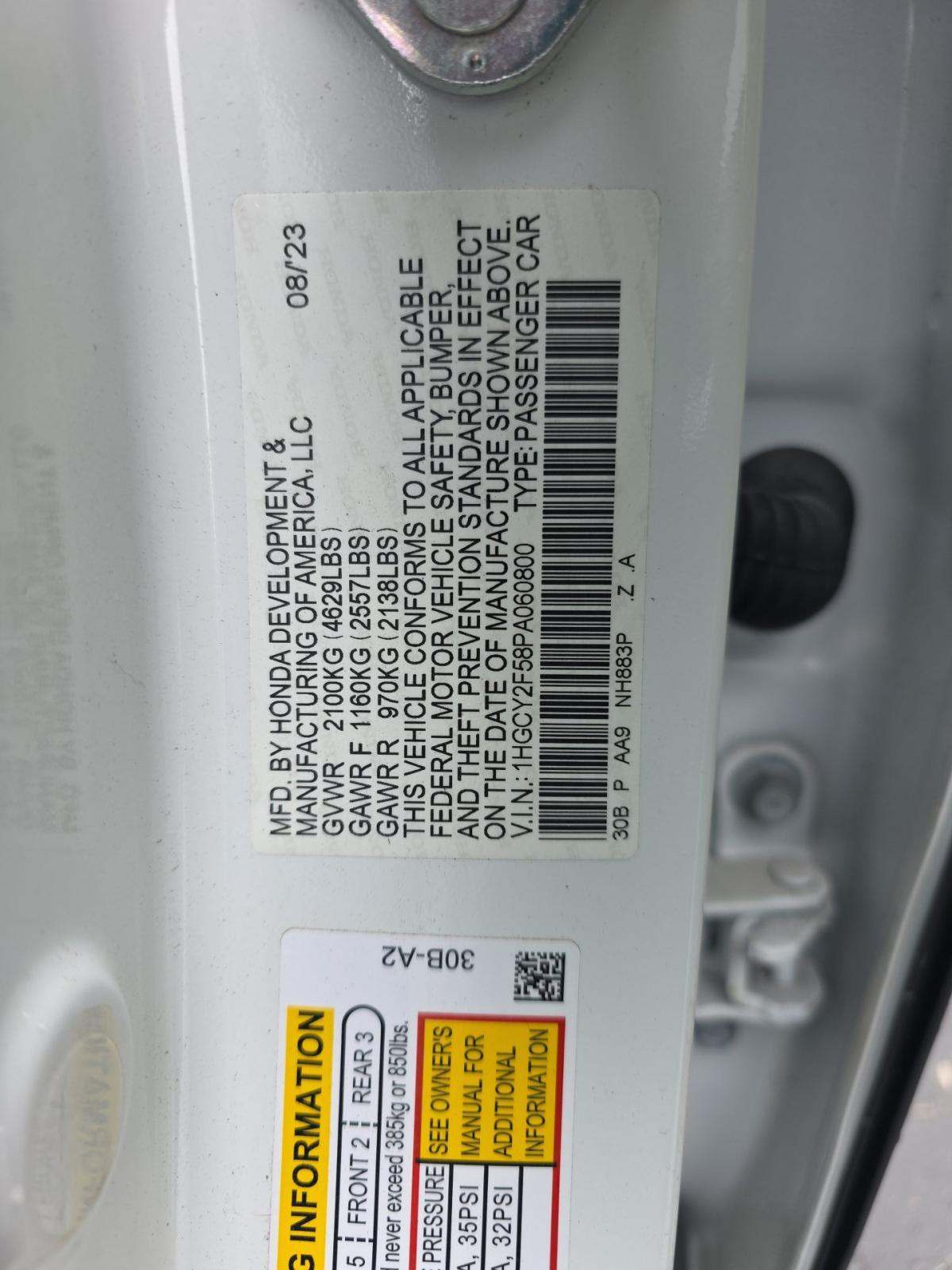 2023 Honda Accord Hybrid Sport FWD