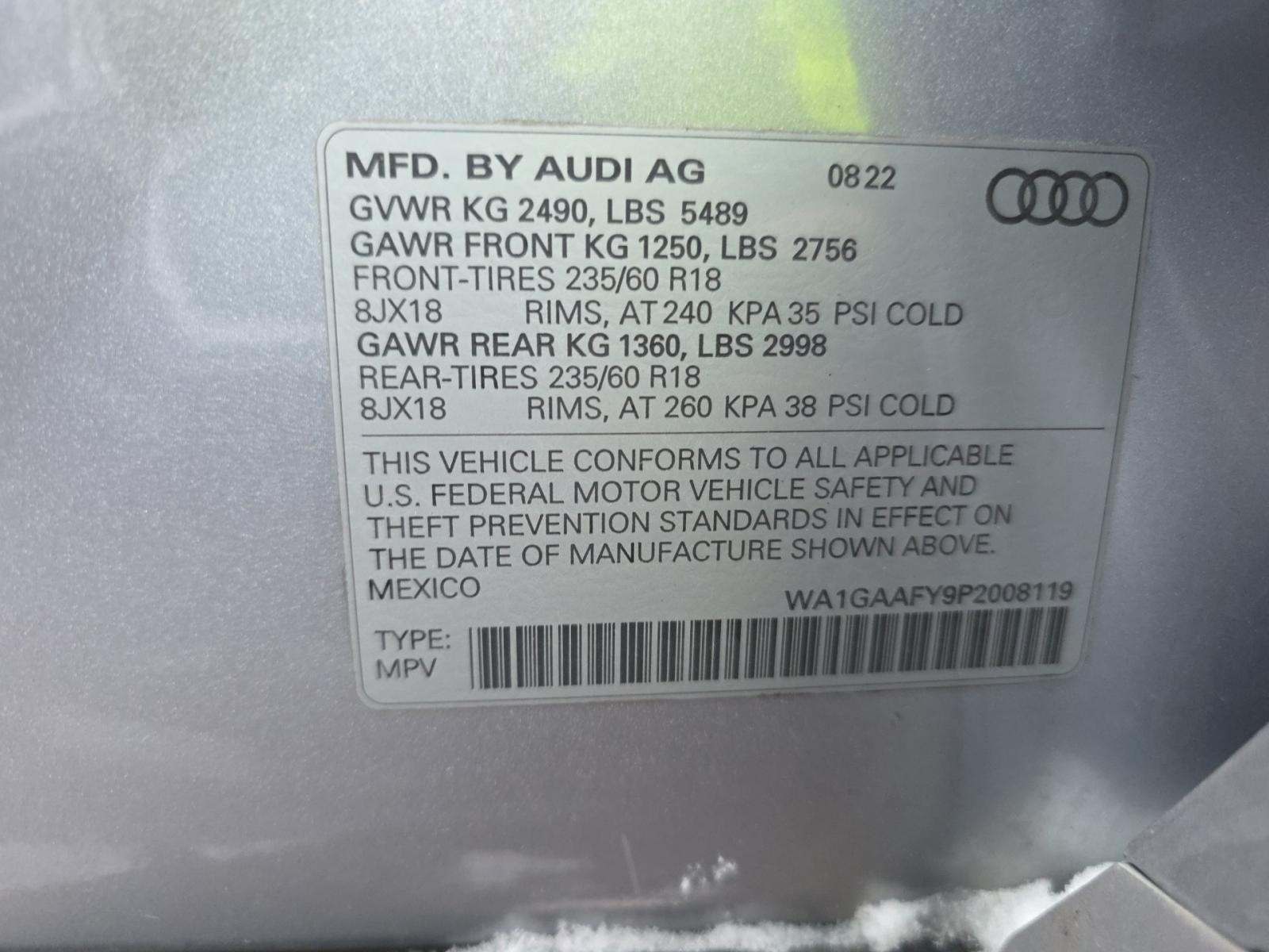 2023 Audi Q5 S line Premium AWD