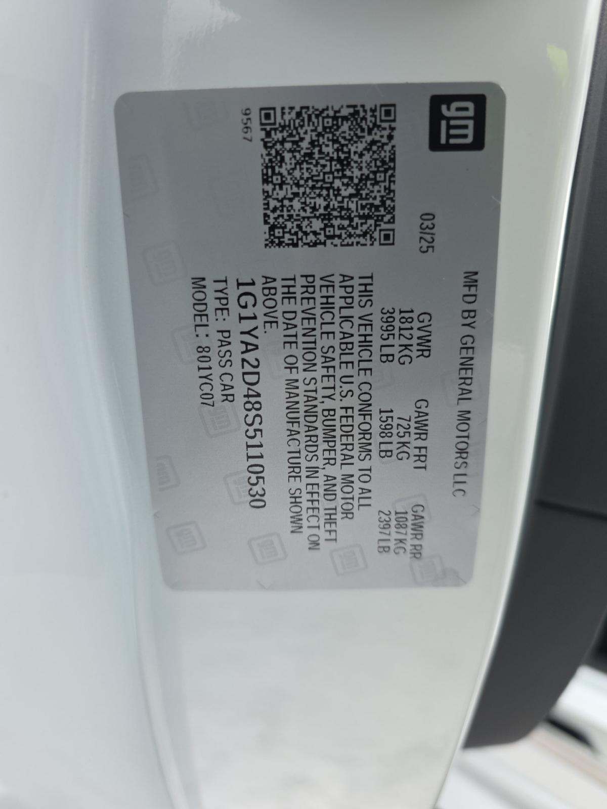 2025 Chevrolet Corvette Stingray RWD