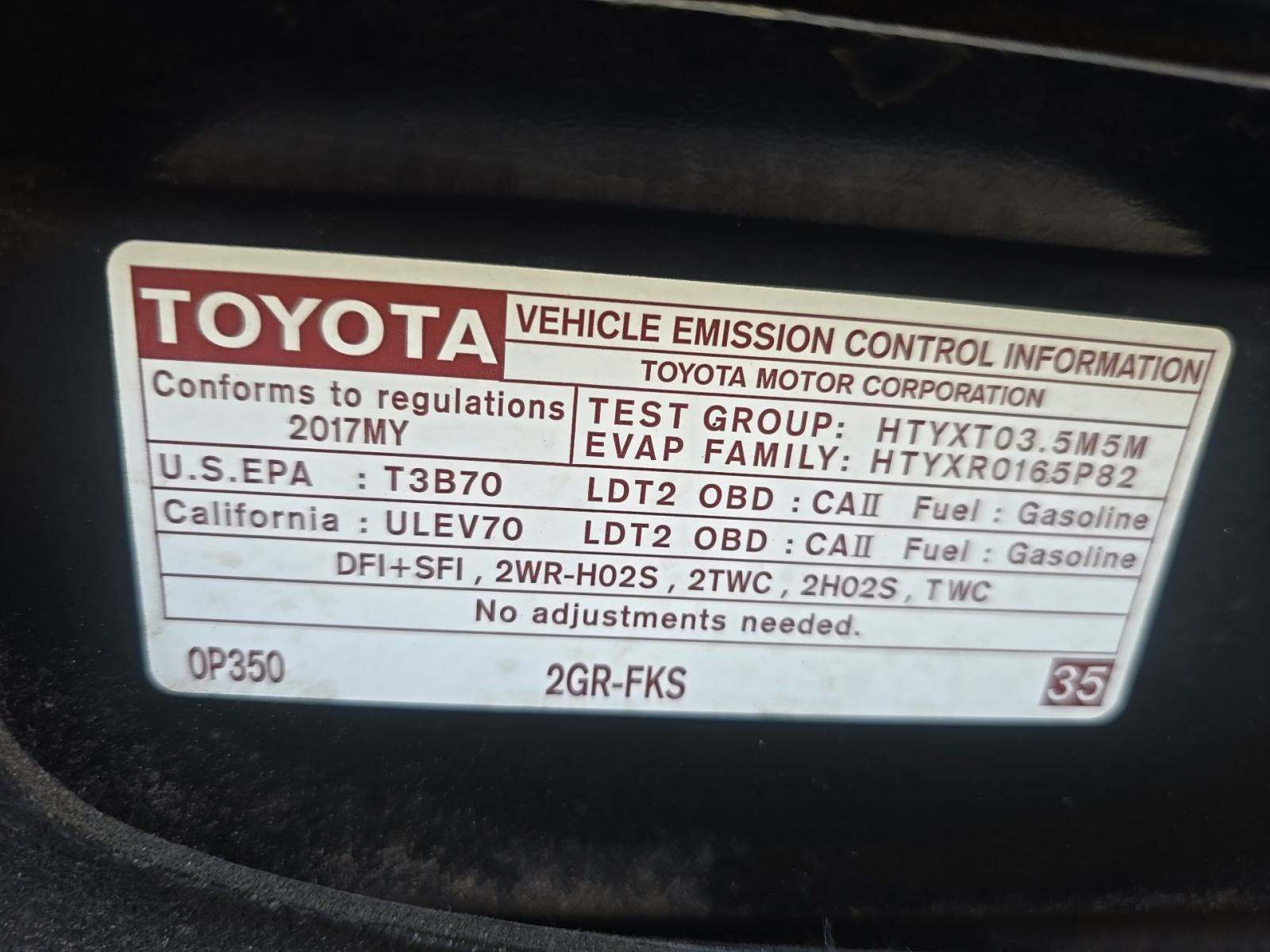 2017 Toyota Sienna XLE FWD