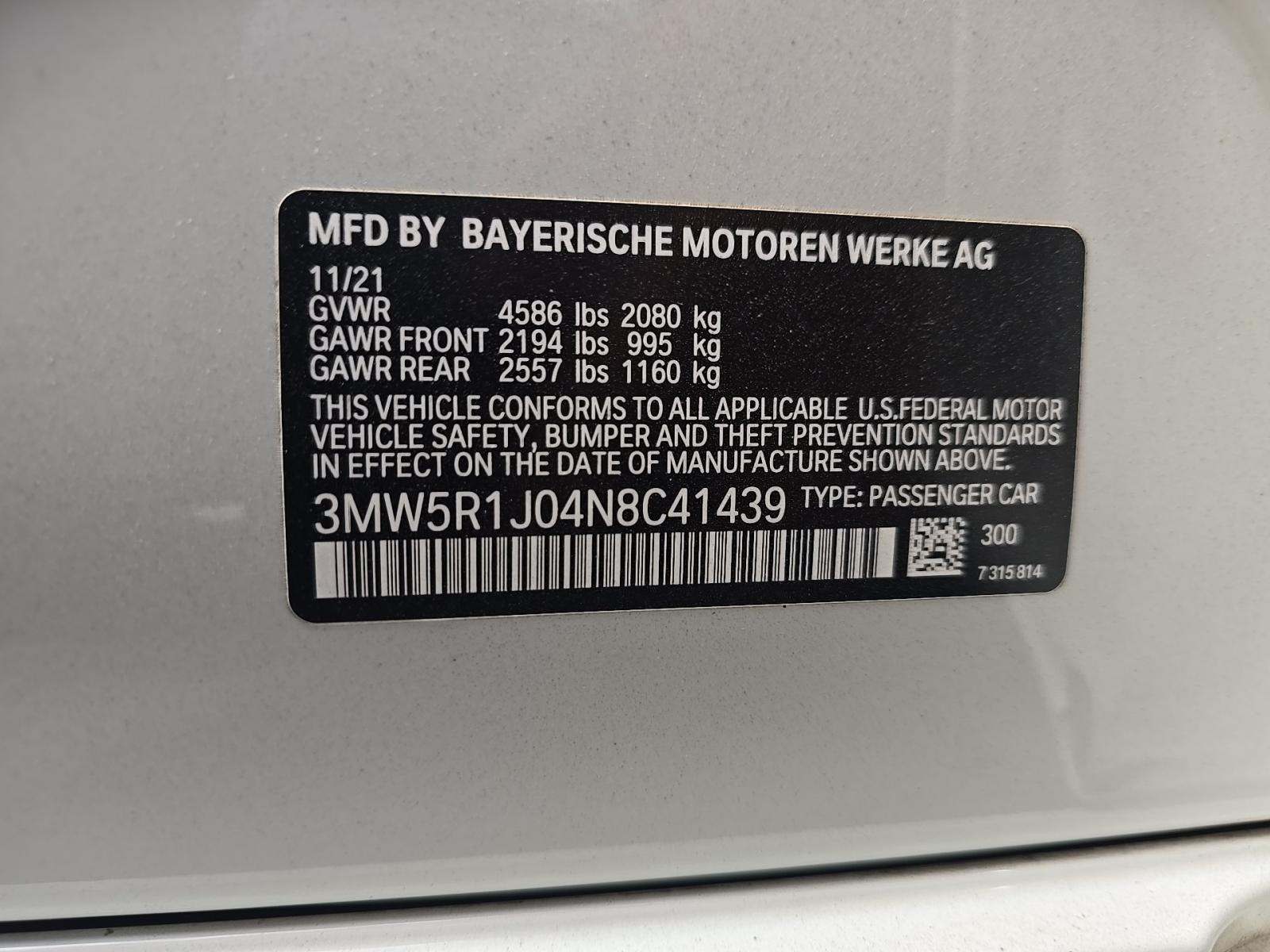 2022 BMW 3 Series 330i RWD