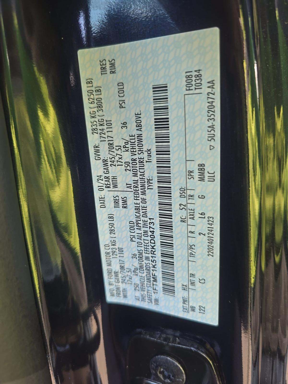 2024 Ford F-150 XL RWD