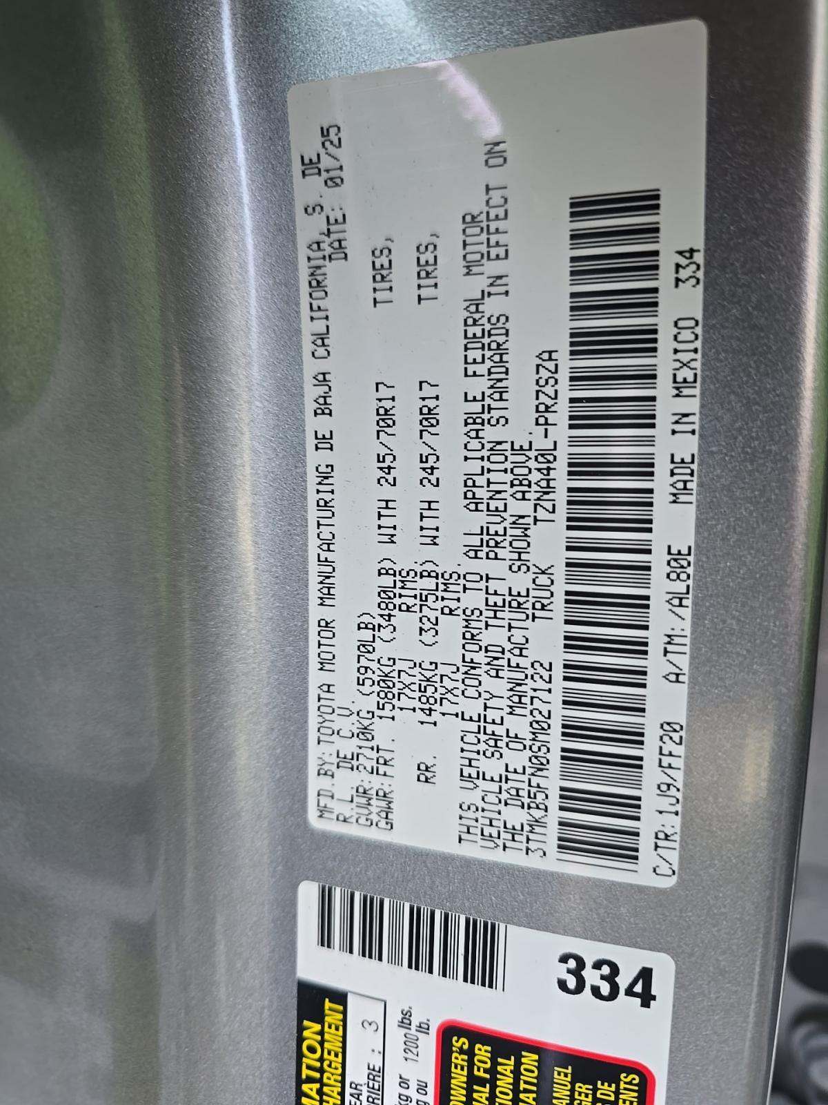 2025 Toyota Tacoma SR5 RWD