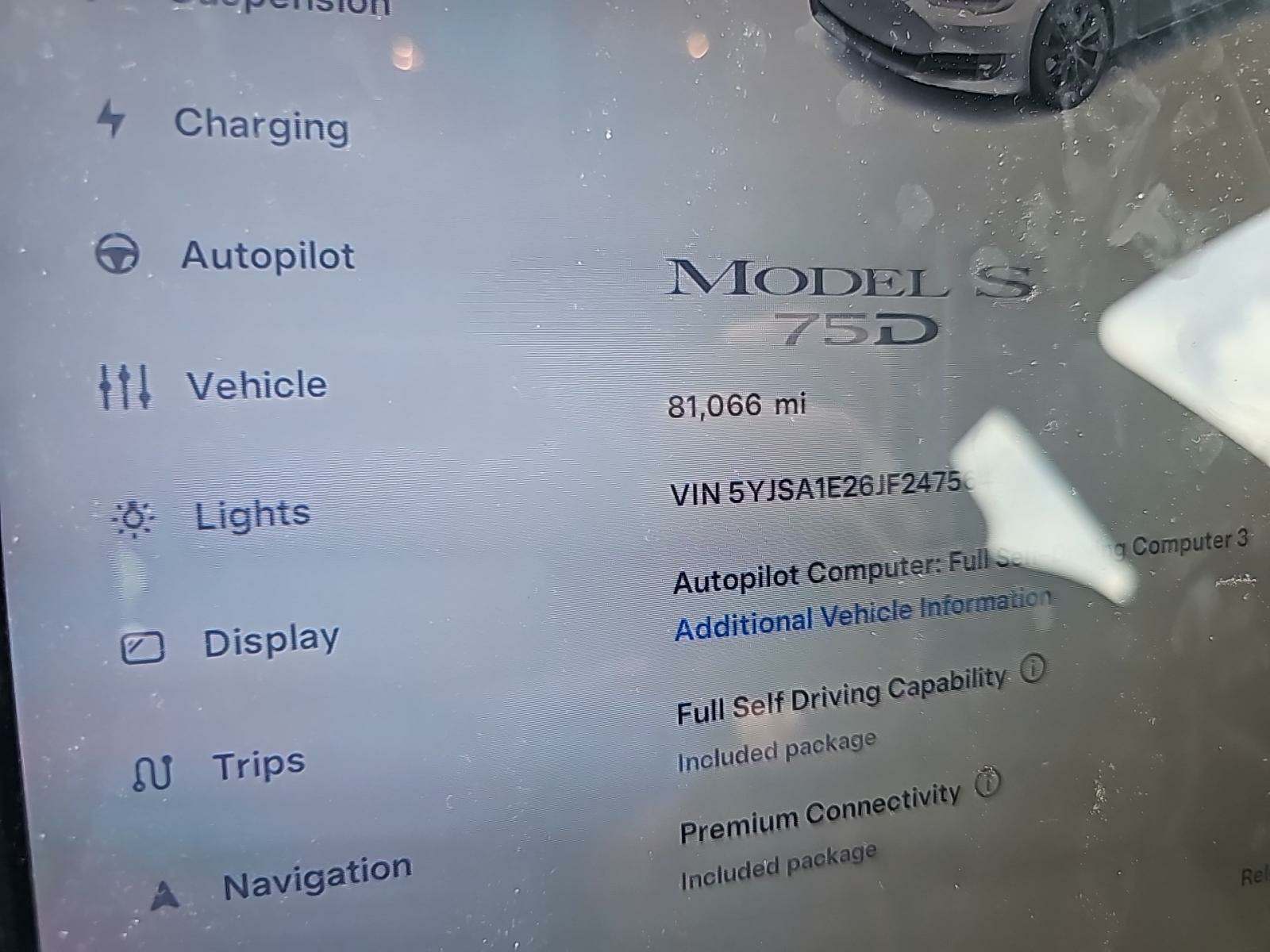 2018 Tesla Model S 75D AWD