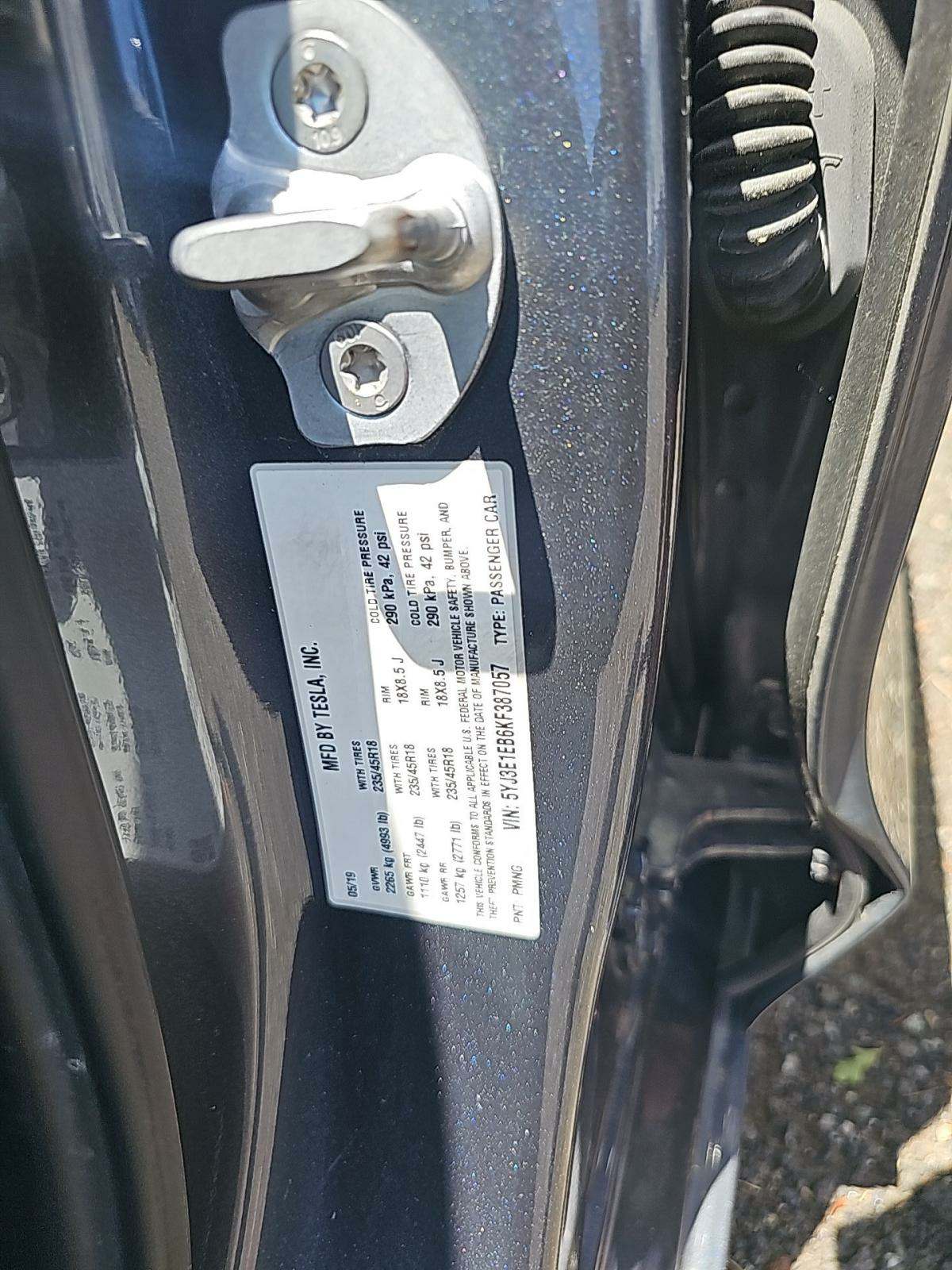 2019 Tesla Model 3 Long Range AWD