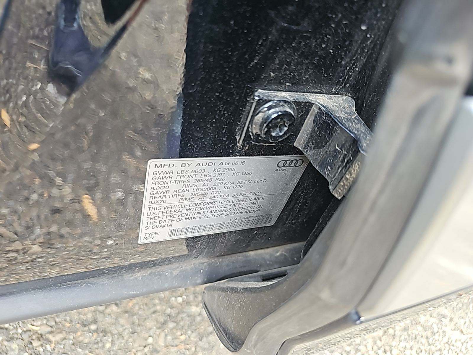 2017 Audi Q7 3.0T Premium Plus AWD