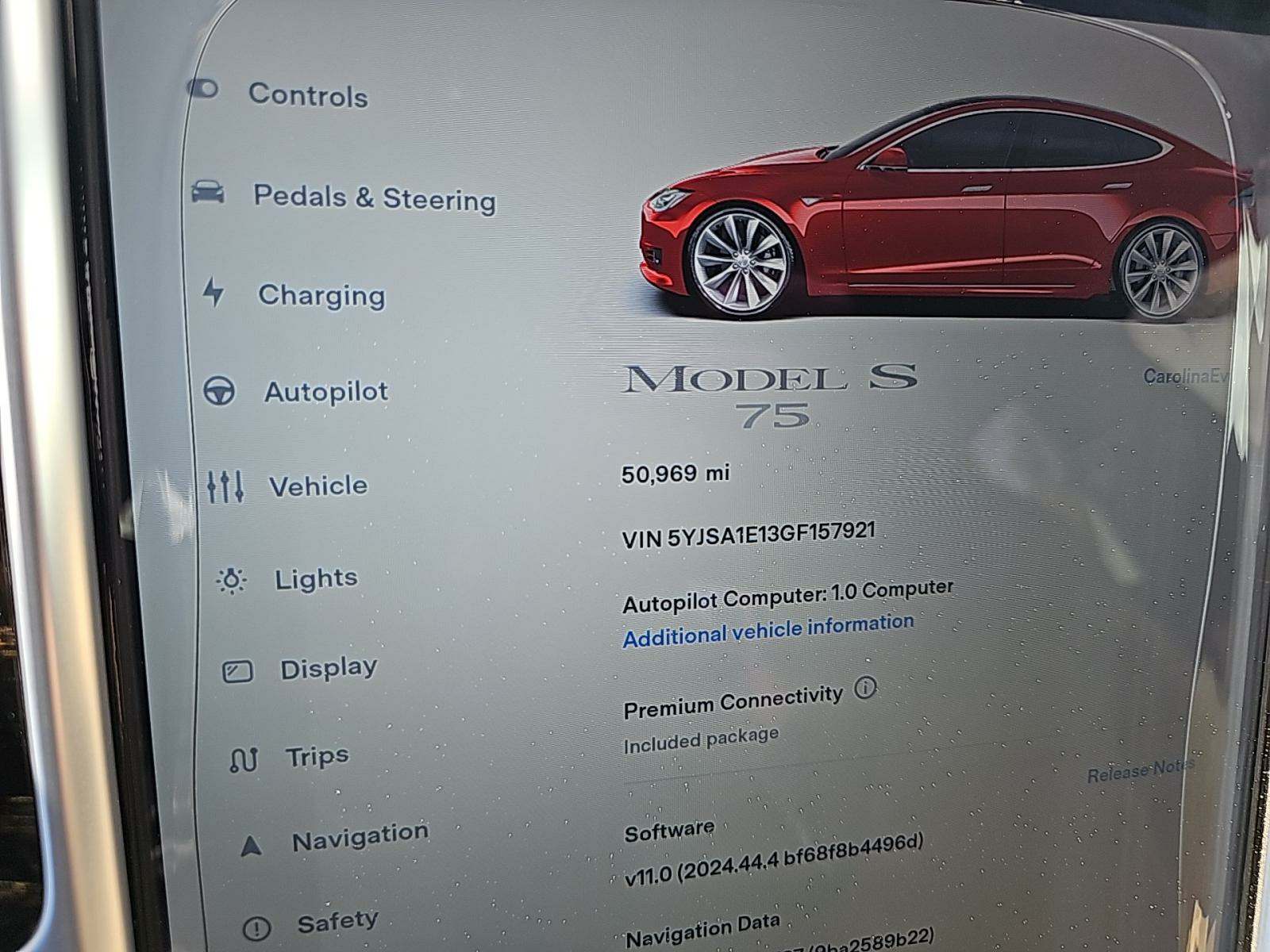 2016 Tesla Model S 75 RWD