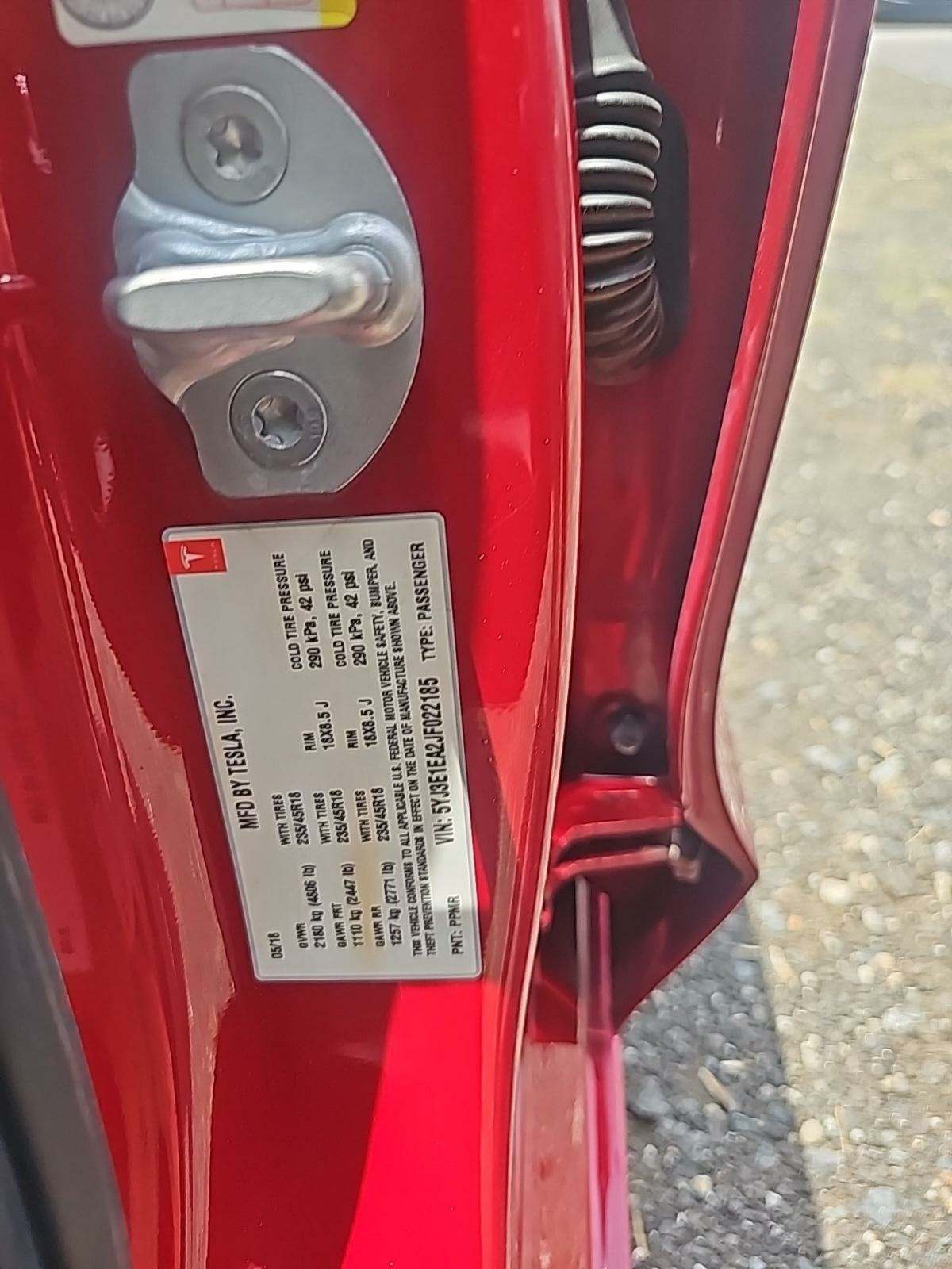 2018 Tesla Model 3 Long Range RWD