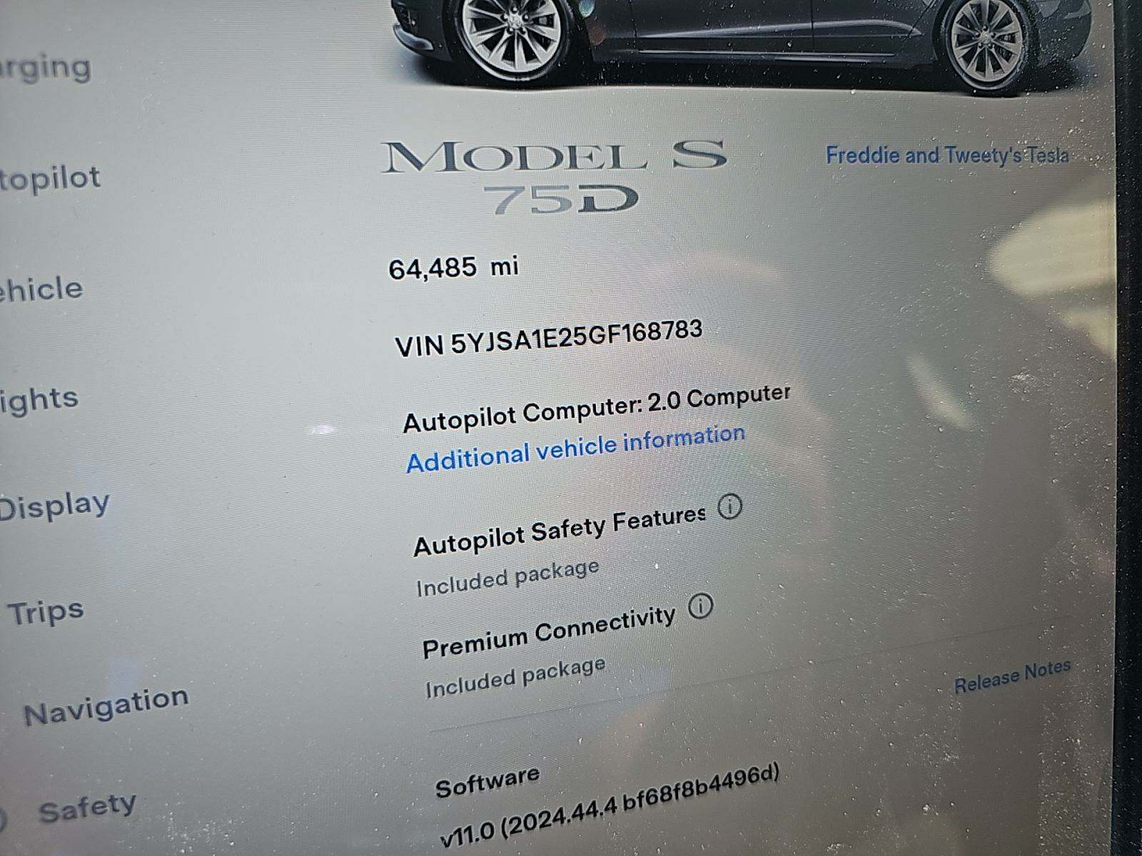 2016 Tesla Model S 75D AWD