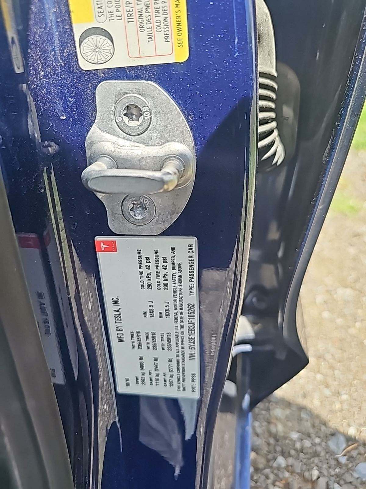 2018 Tesla Model 3 Long Range AWD