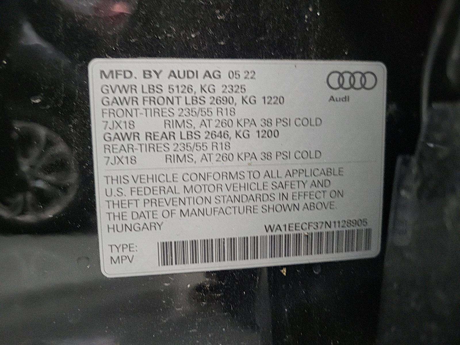 2022 Audi Q3 2.0T S line Premium Plus AWD