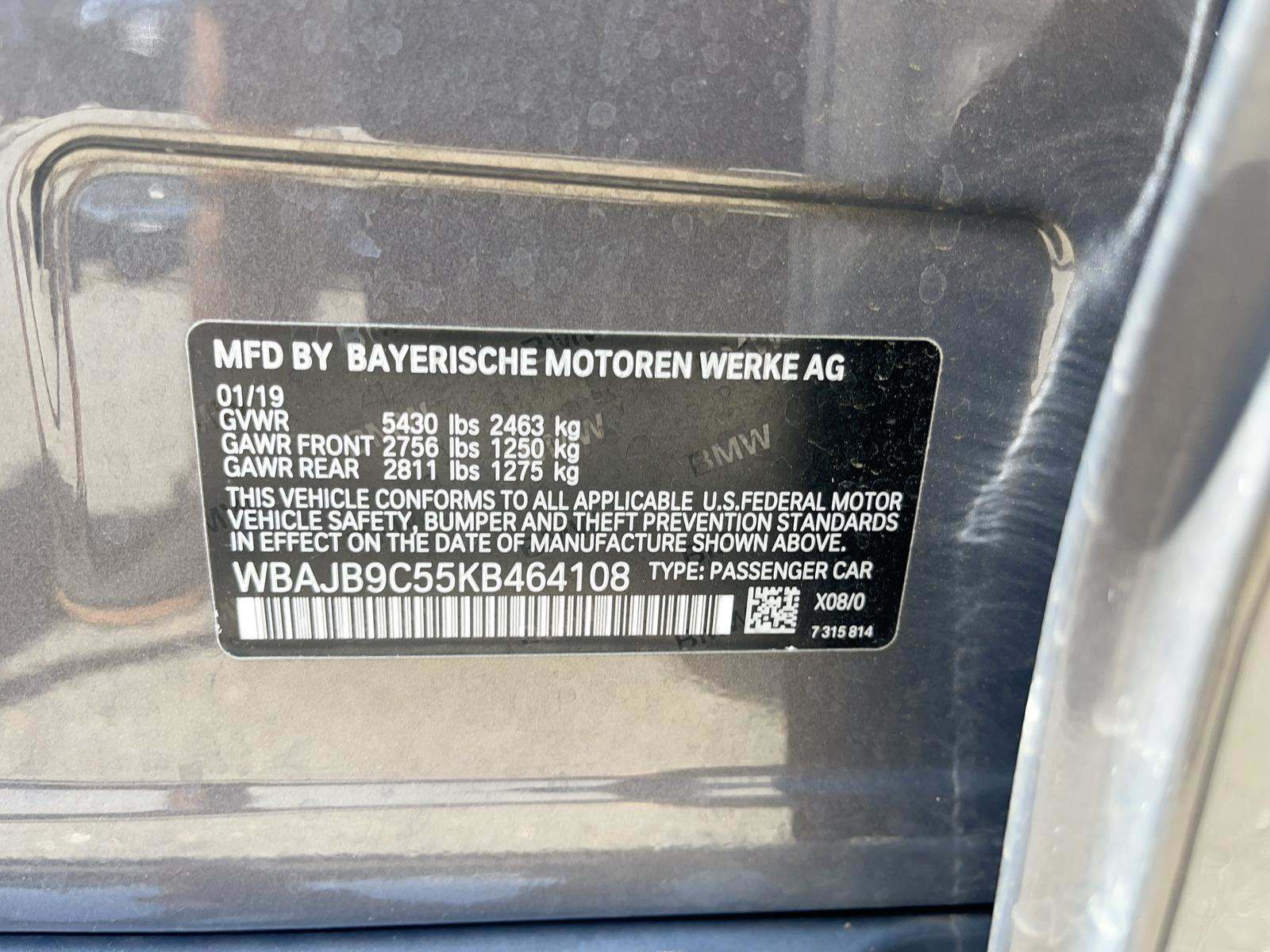 2019 BMW 5 Series M550i xDrive AWD