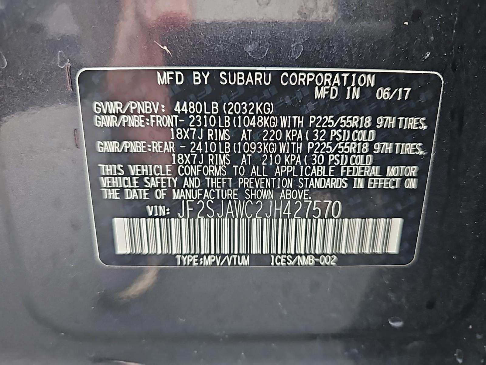 2018 Subaru Forester 2.5i Touring AWD