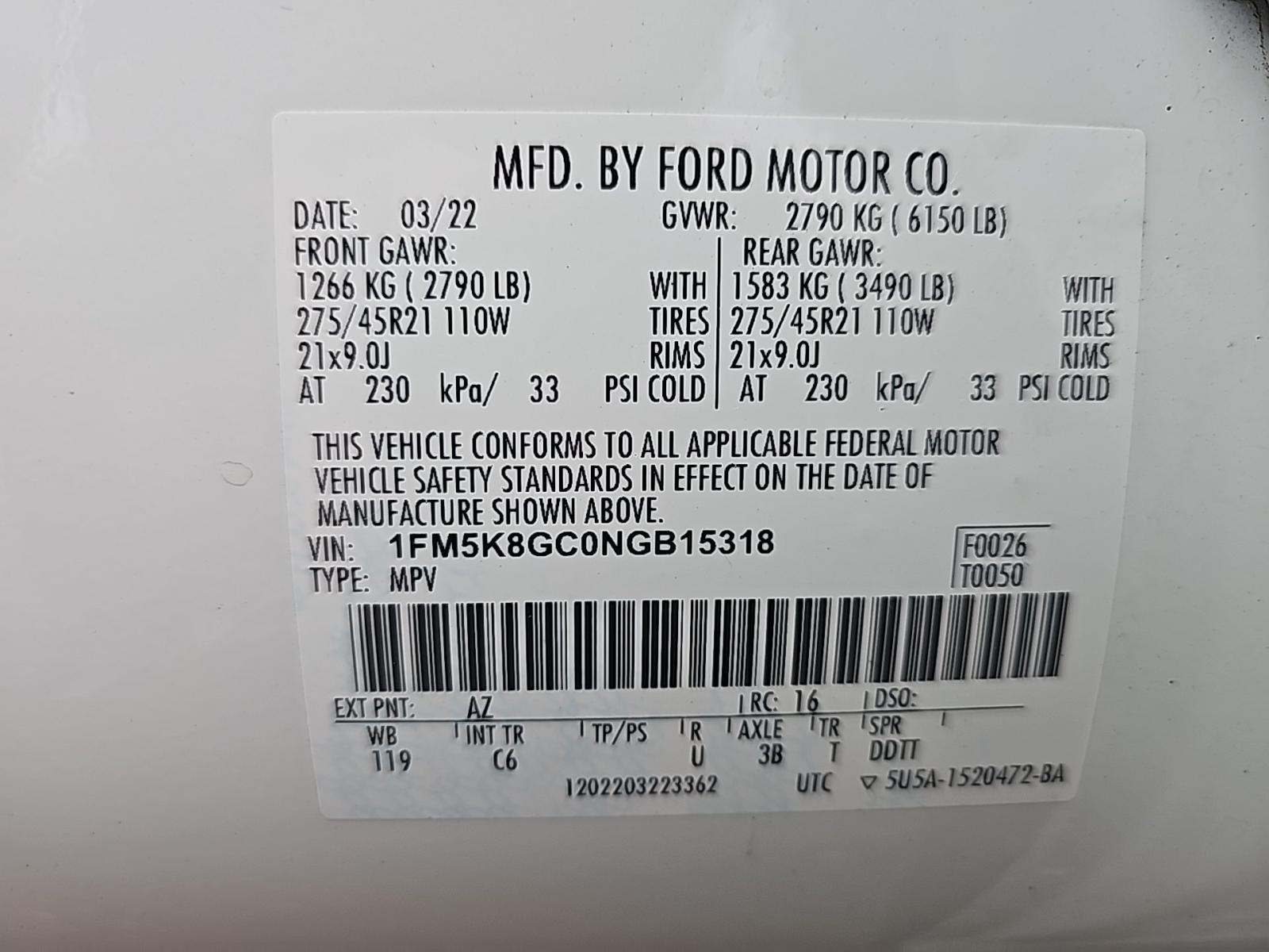 2022 Ford Explorer ST AWD