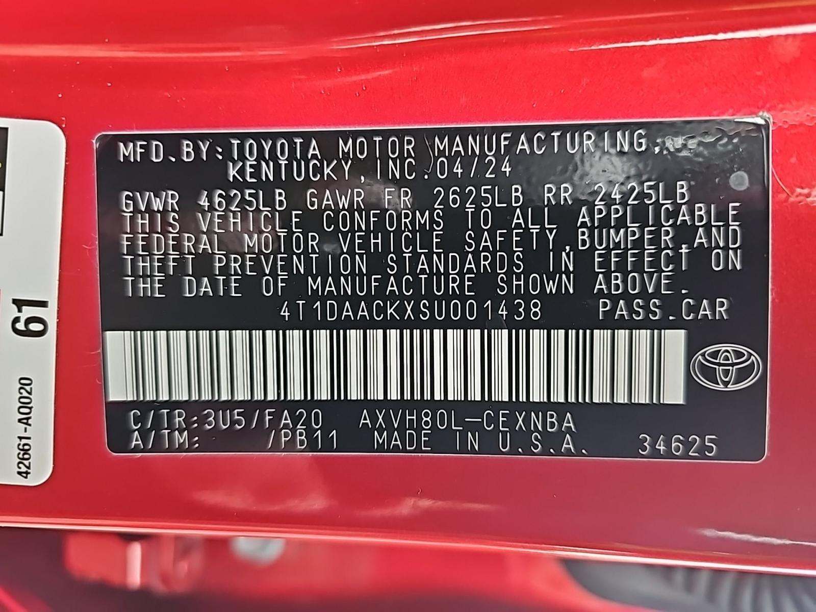 2025 Toyota Camry LE FWD