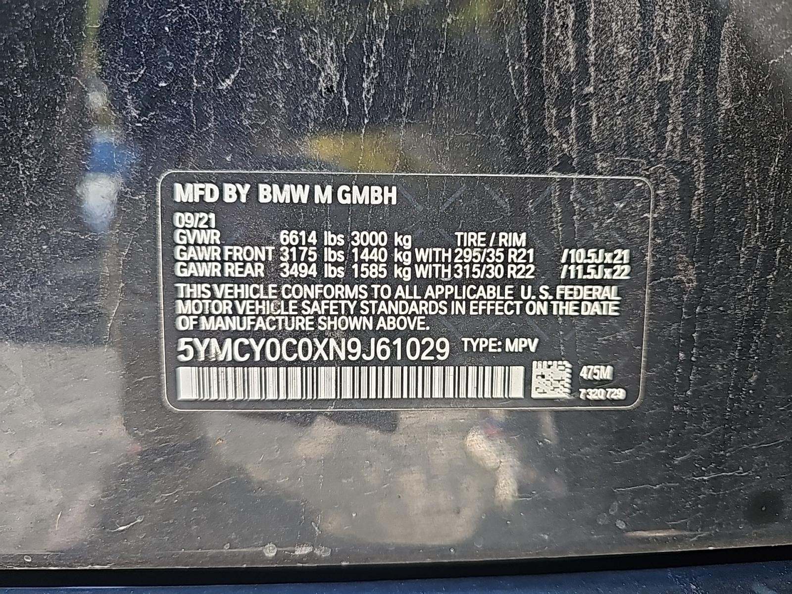 2022 BMW X6 M Base AWD