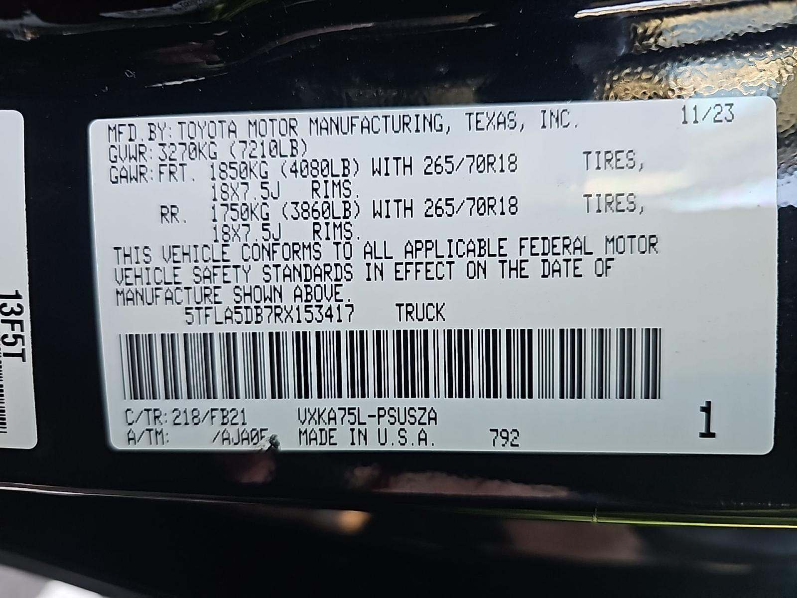 2024 Toyota Tundra SR5 AWD