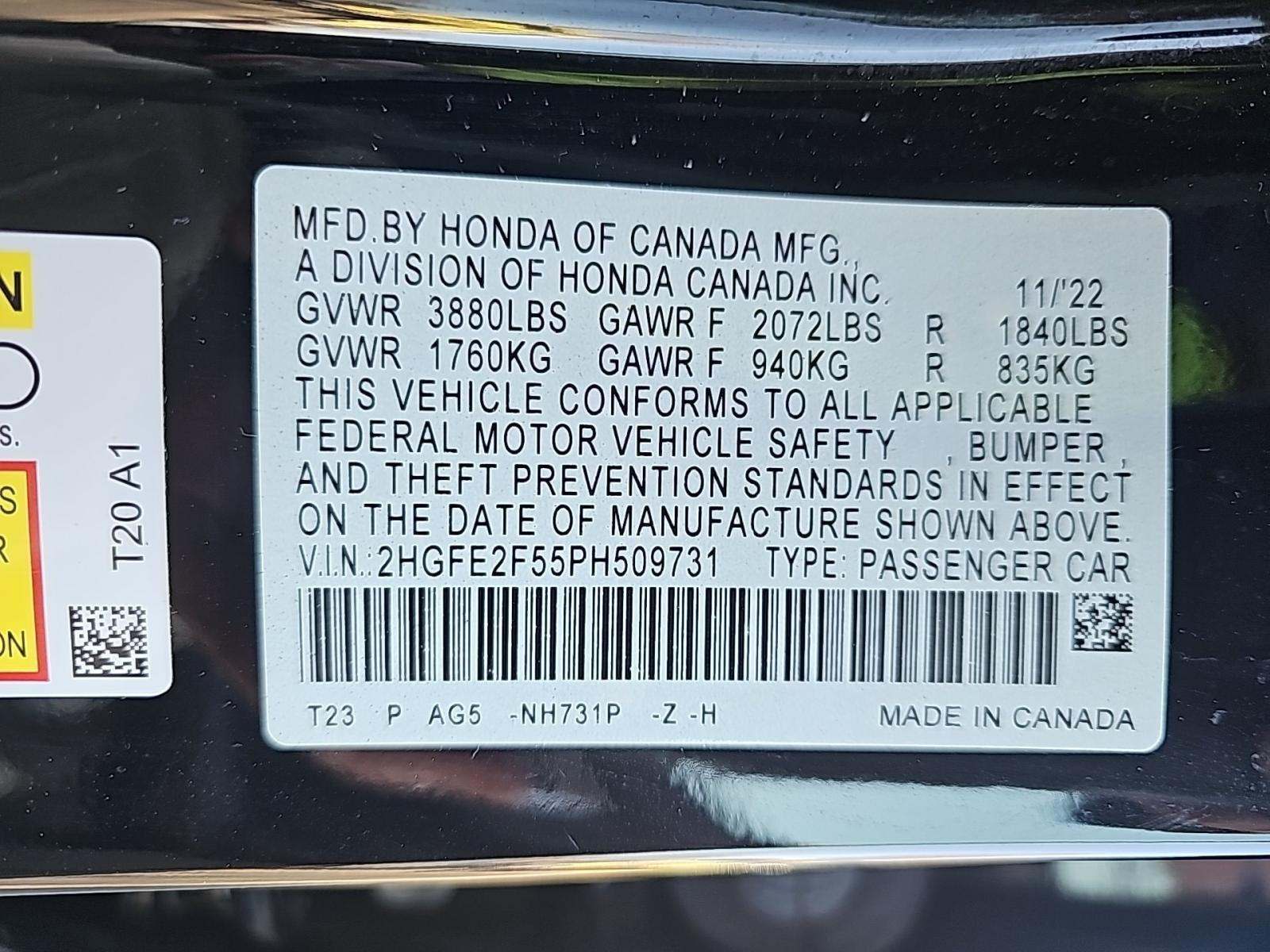 2023 Honda Civic Sport FWD