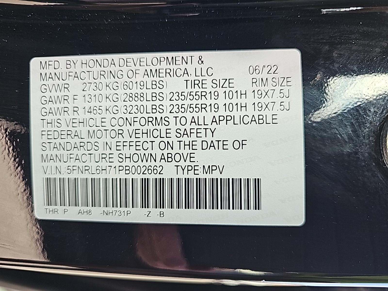 2023 Honda Odyssey Sport FWD