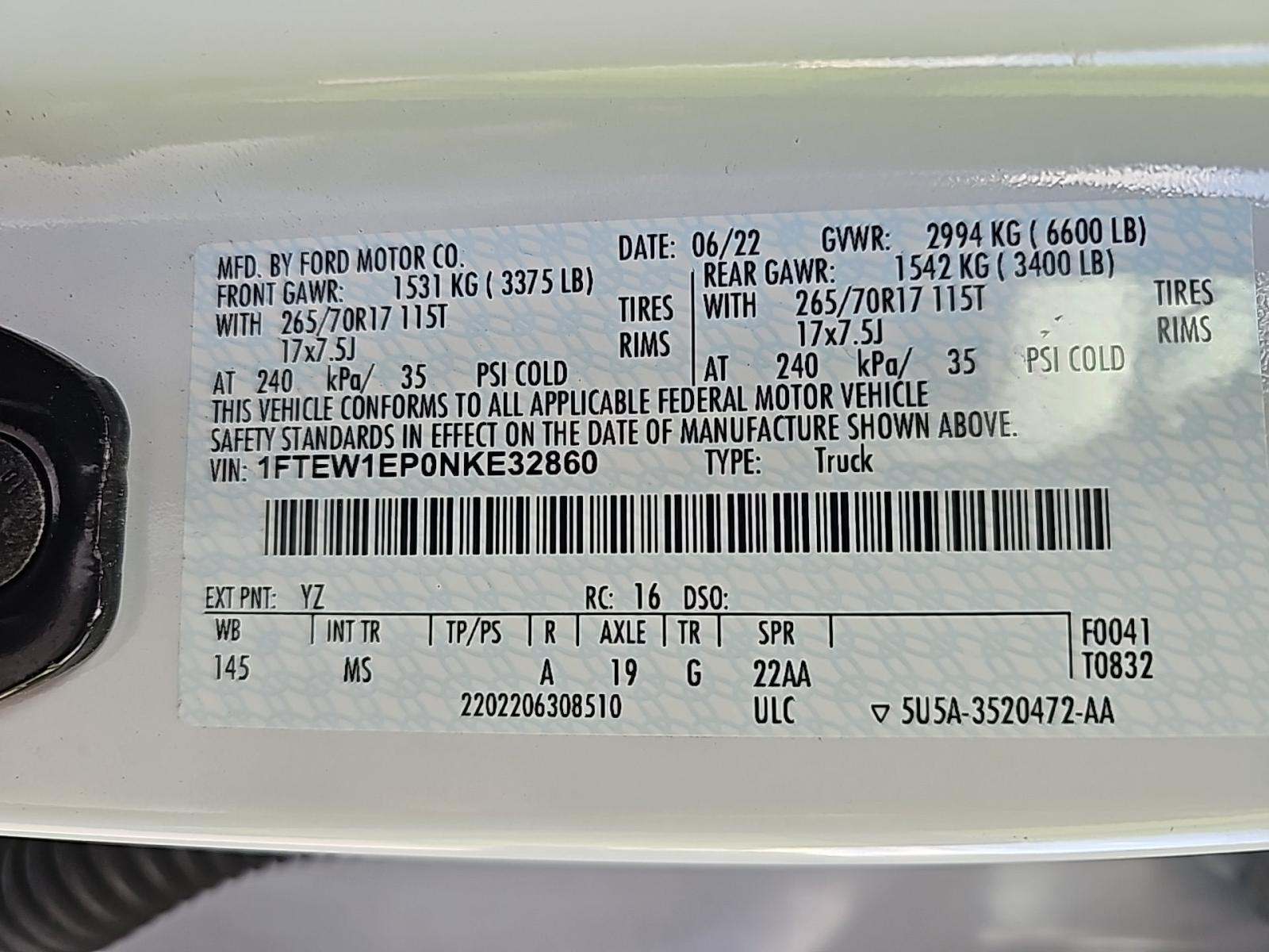 2022 Ford F-150 XLT AWD