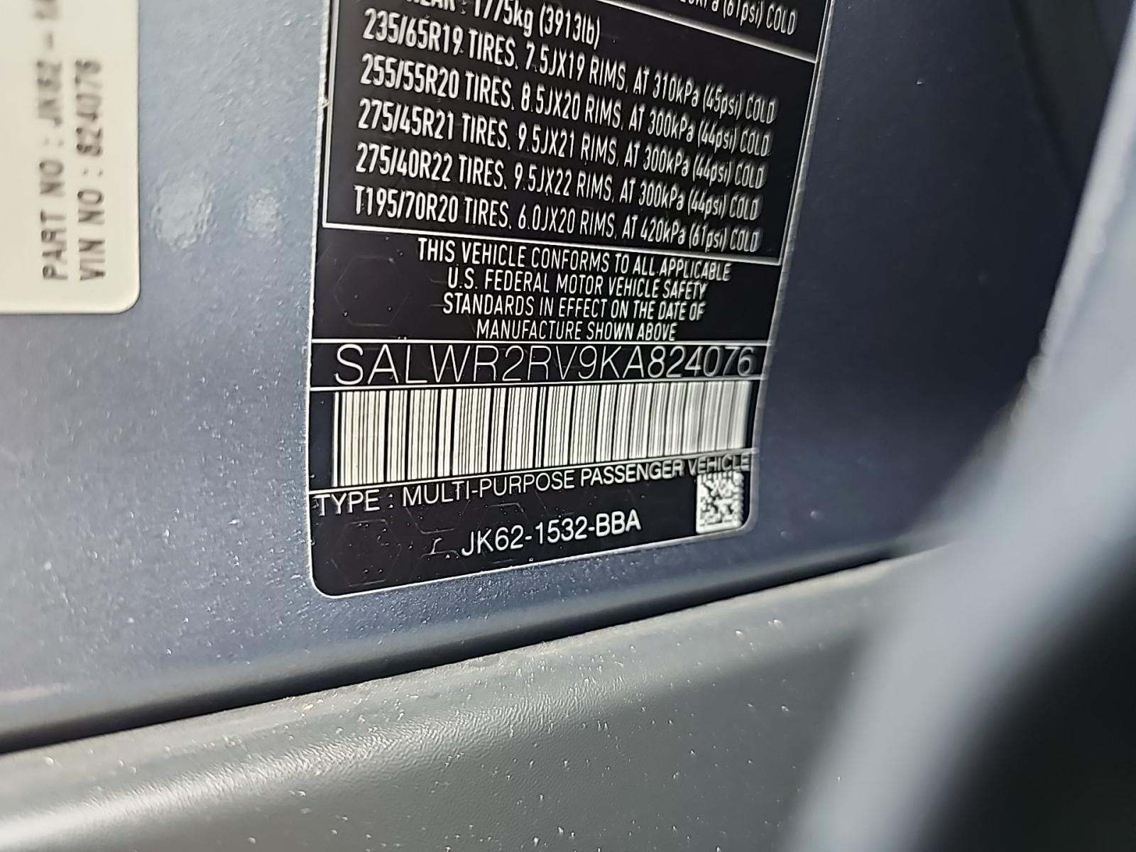 2019 Land Rover Range Rover Sport HSE AWD