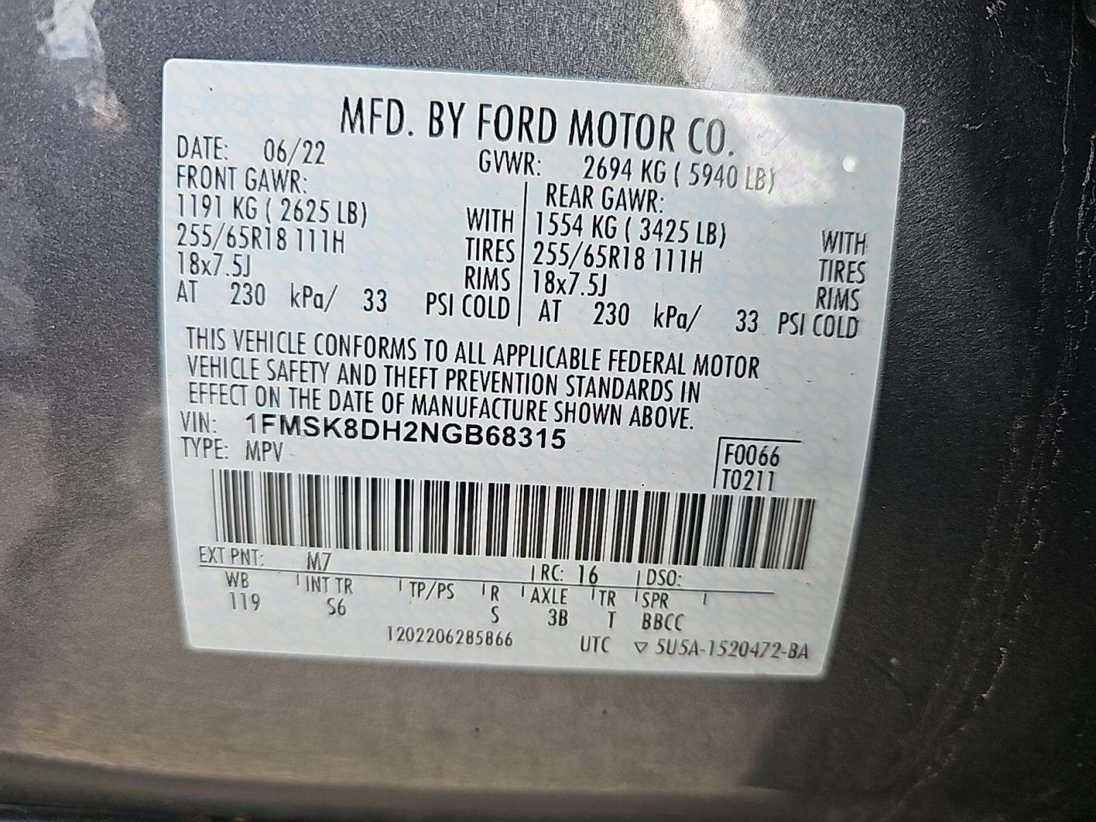 2022 Ford Explorer XLT AWD