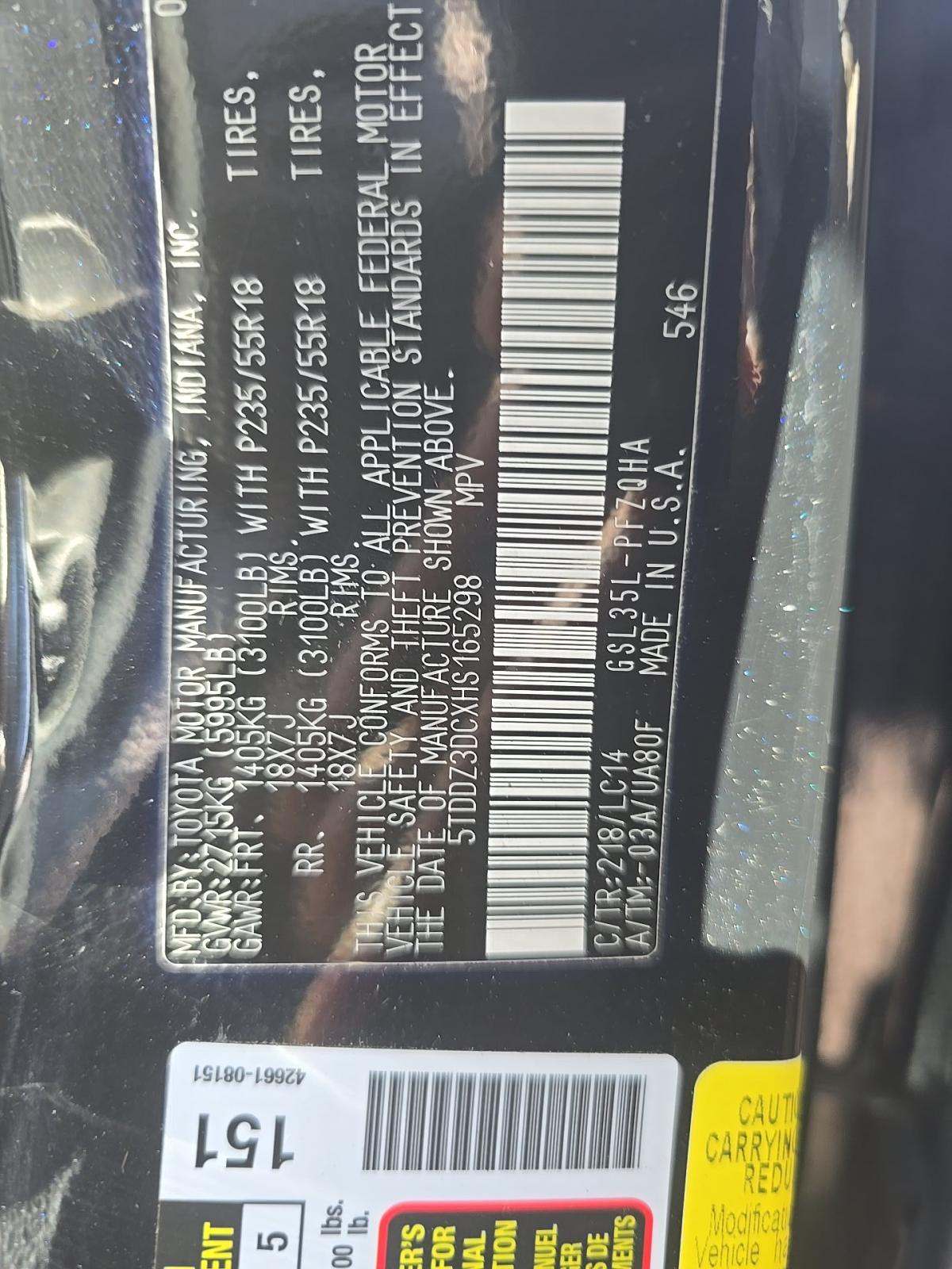 2017 Toyota Sienna XLE AWD