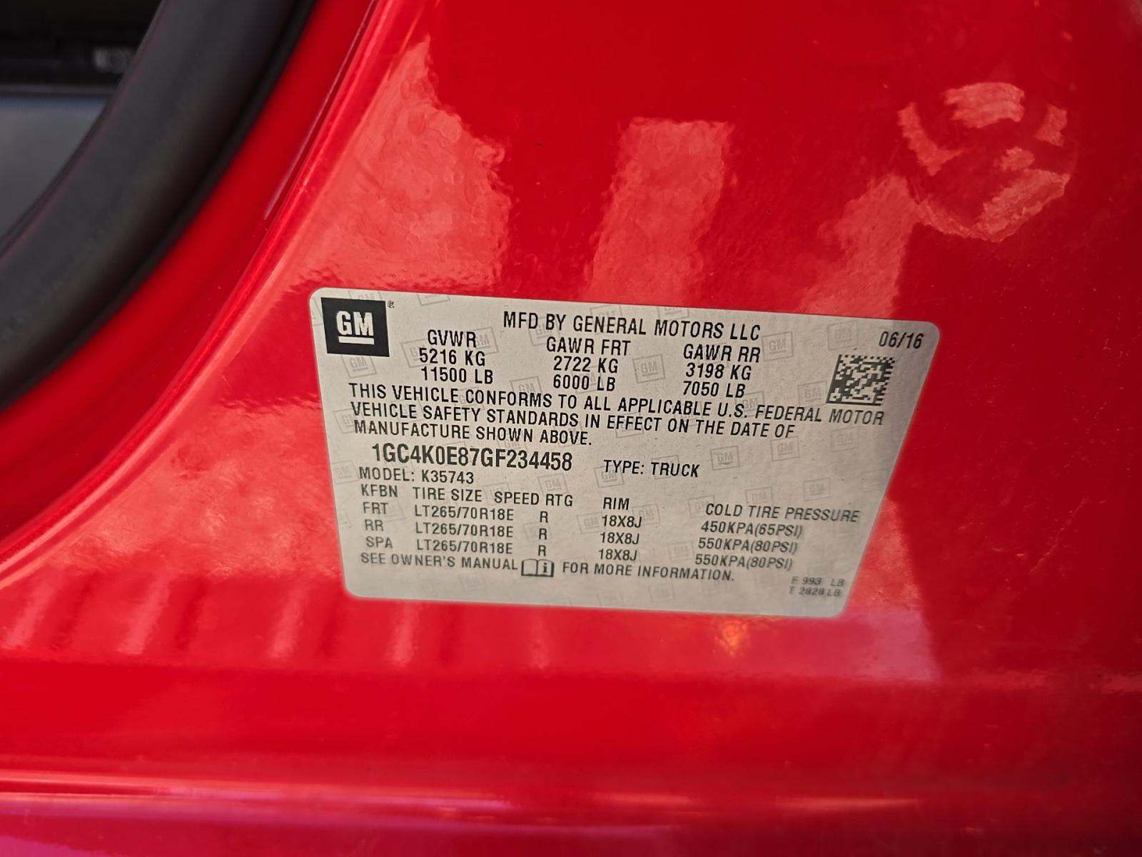 2016 Chevrolet Silverado 3500HD LTZ AWD