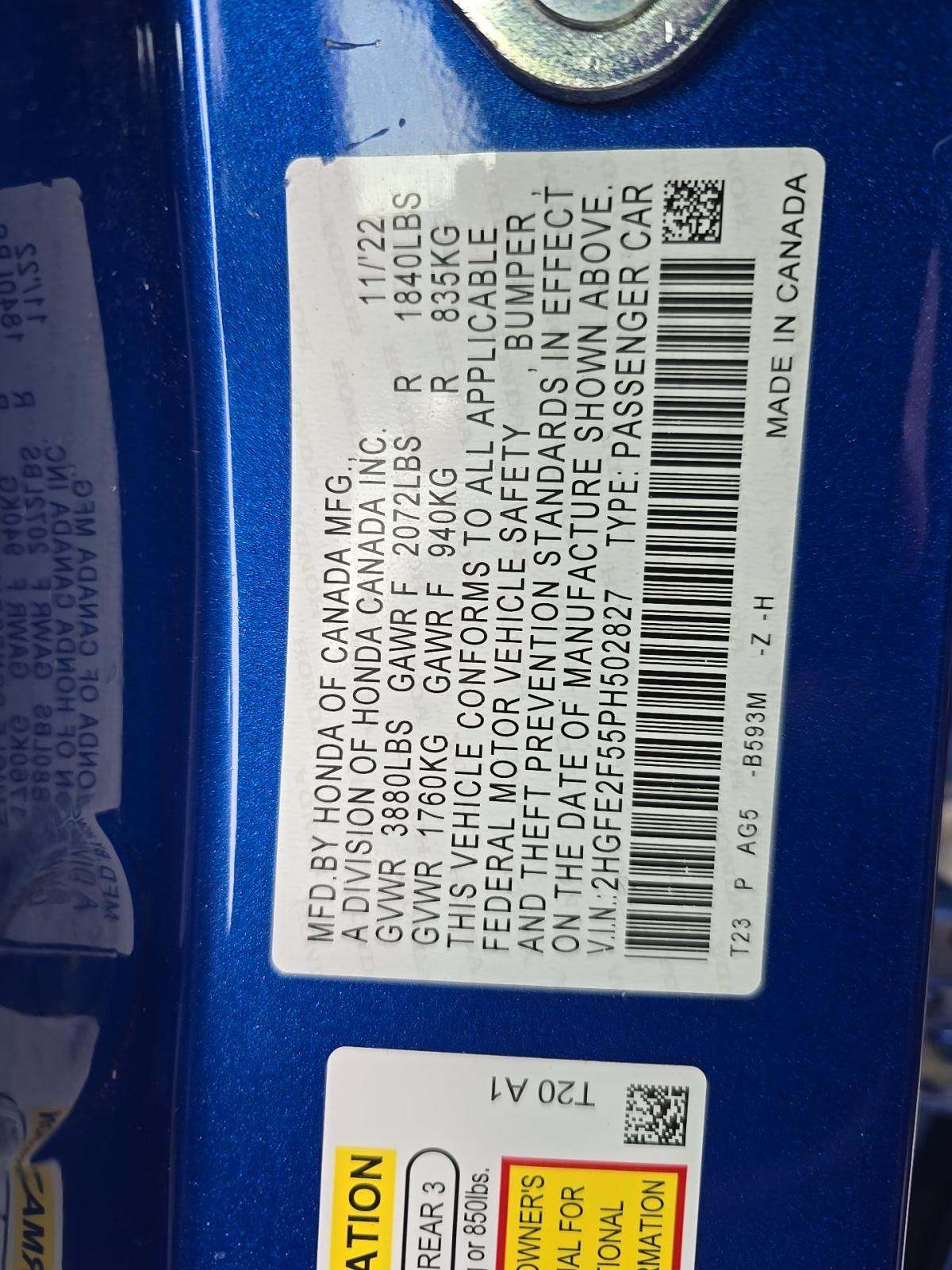 2023 Honda Civic Sport FWD