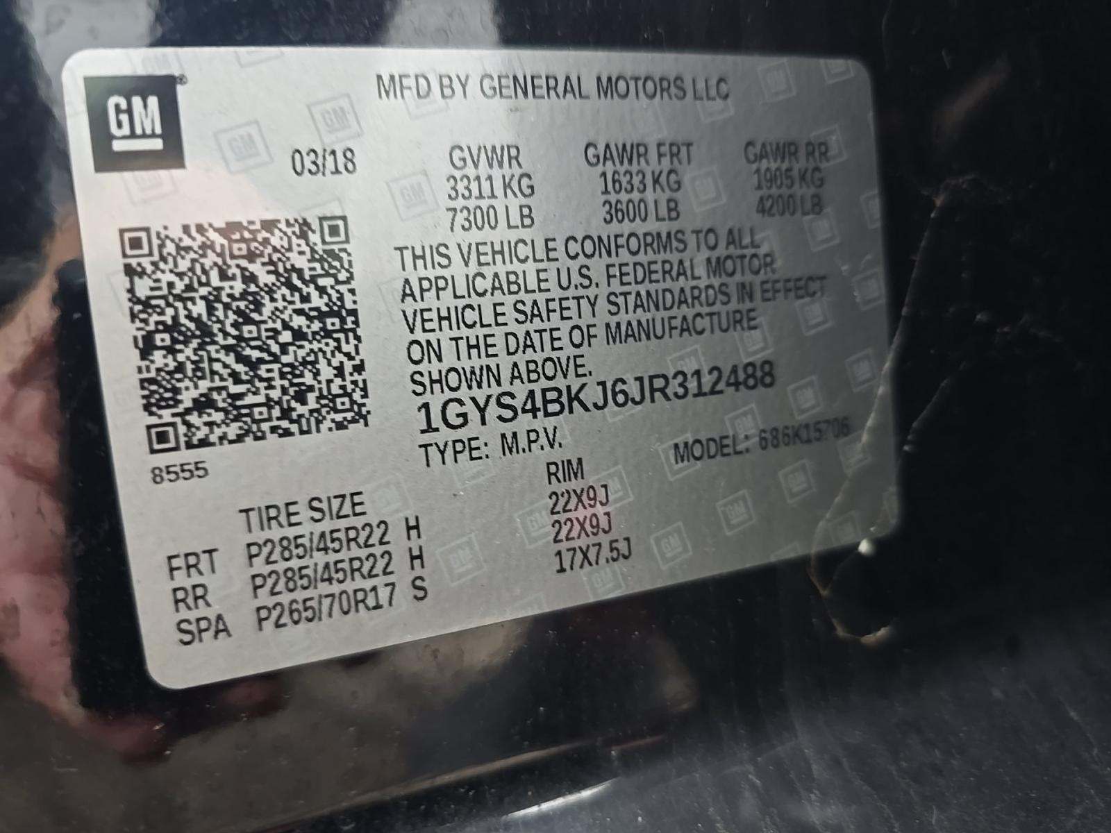 2018 Cadillac Escalade Luxury AWD