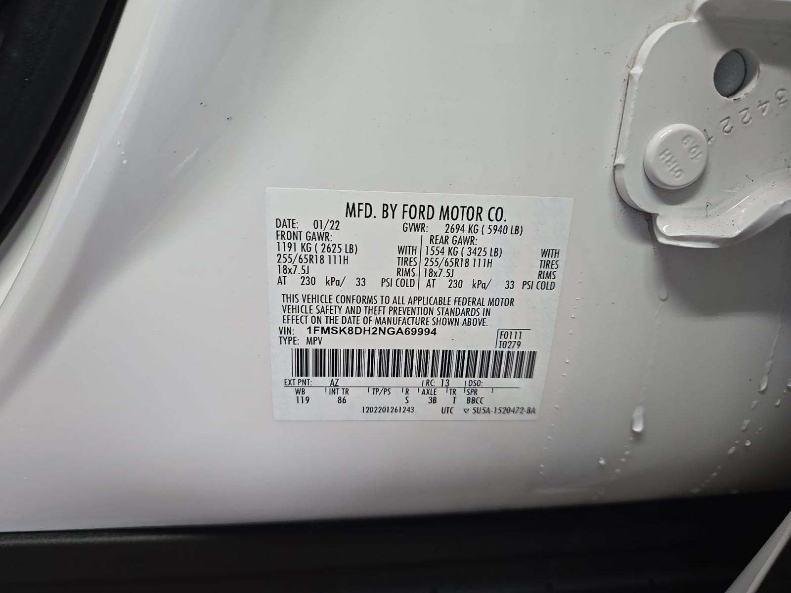 2022 Ford Explorer XLT AWD