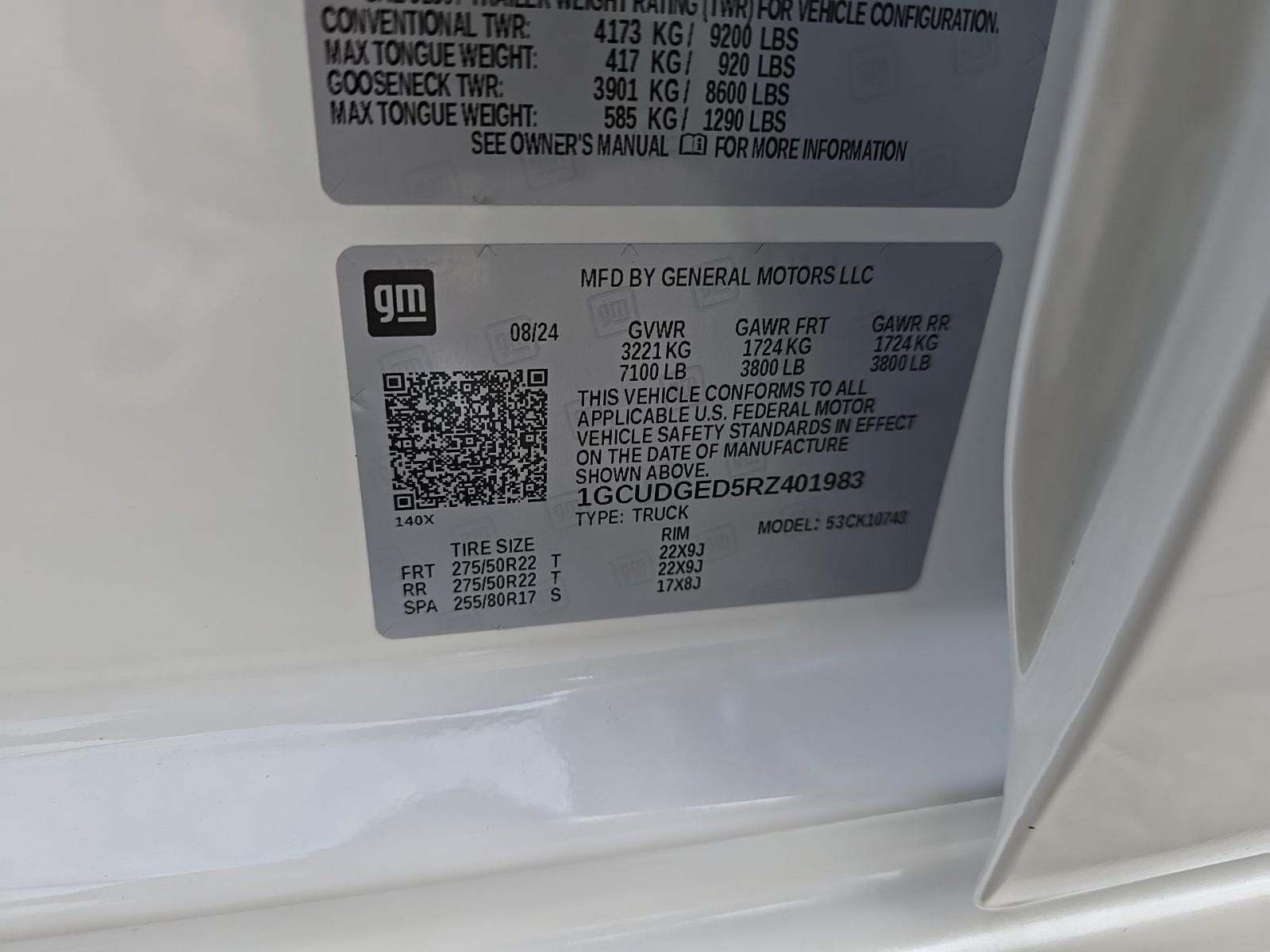 2024 Chevrolet Silverado 1500 LTZ AWD