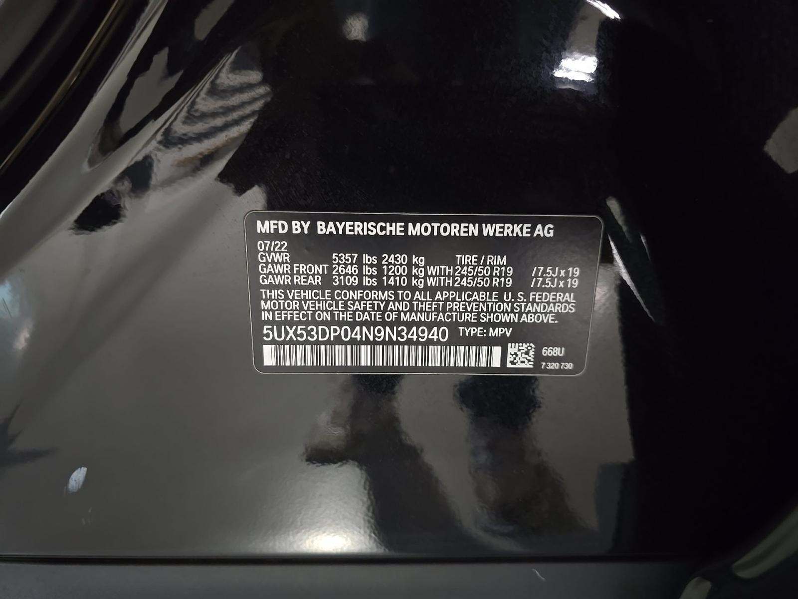 2022 BMW X3 xDrive30i AWD