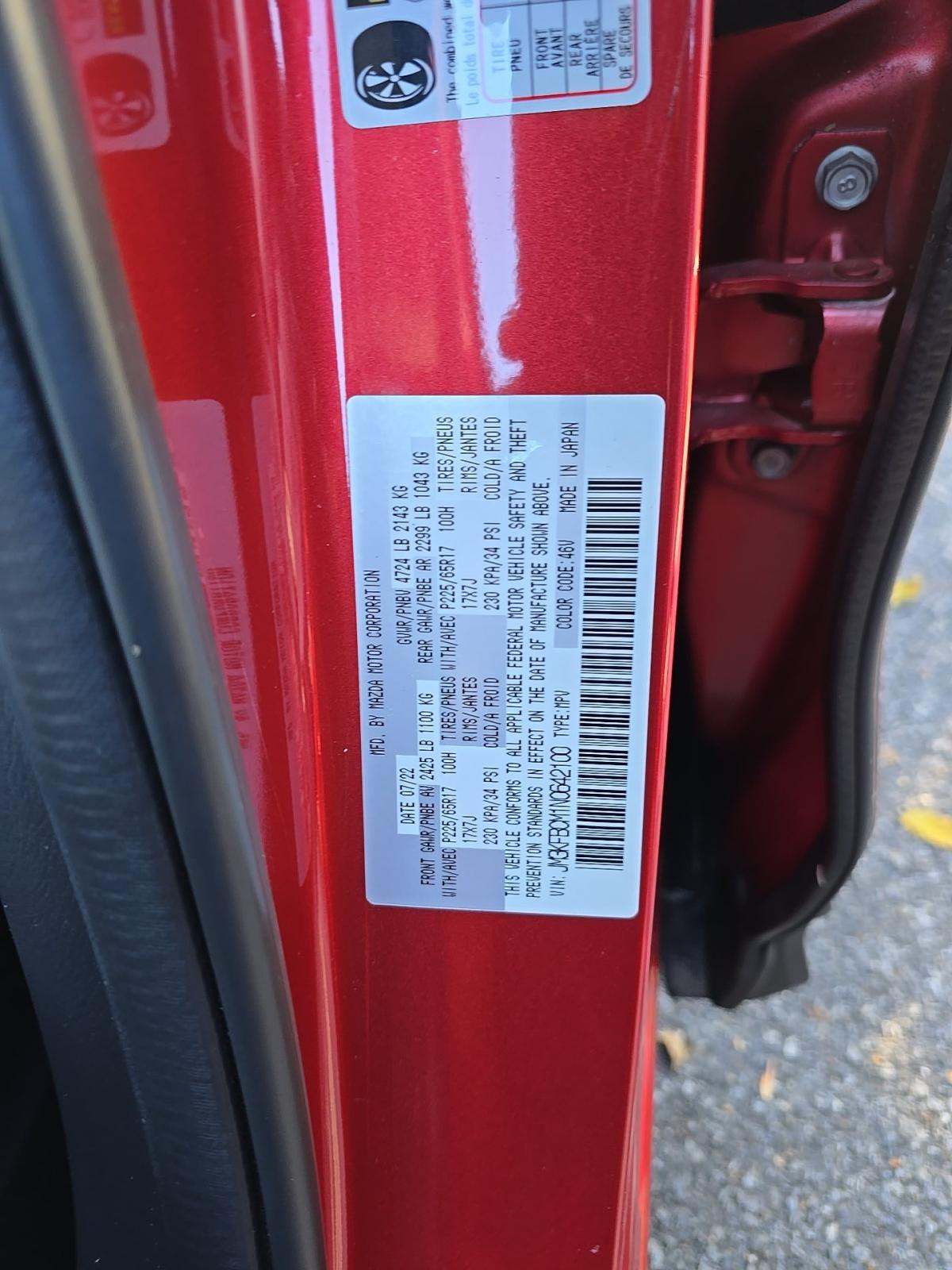 2022 MAZDA CX-5 2.5 S Preferred Package AWD