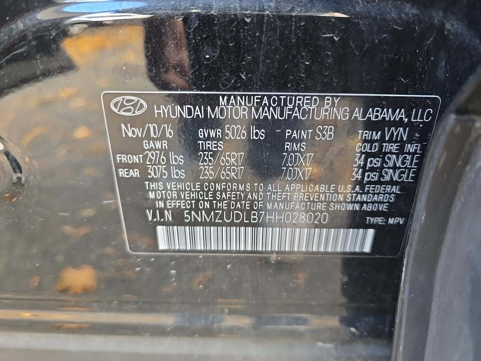 2017 Hyundai Santa Fe Sport Base AWD