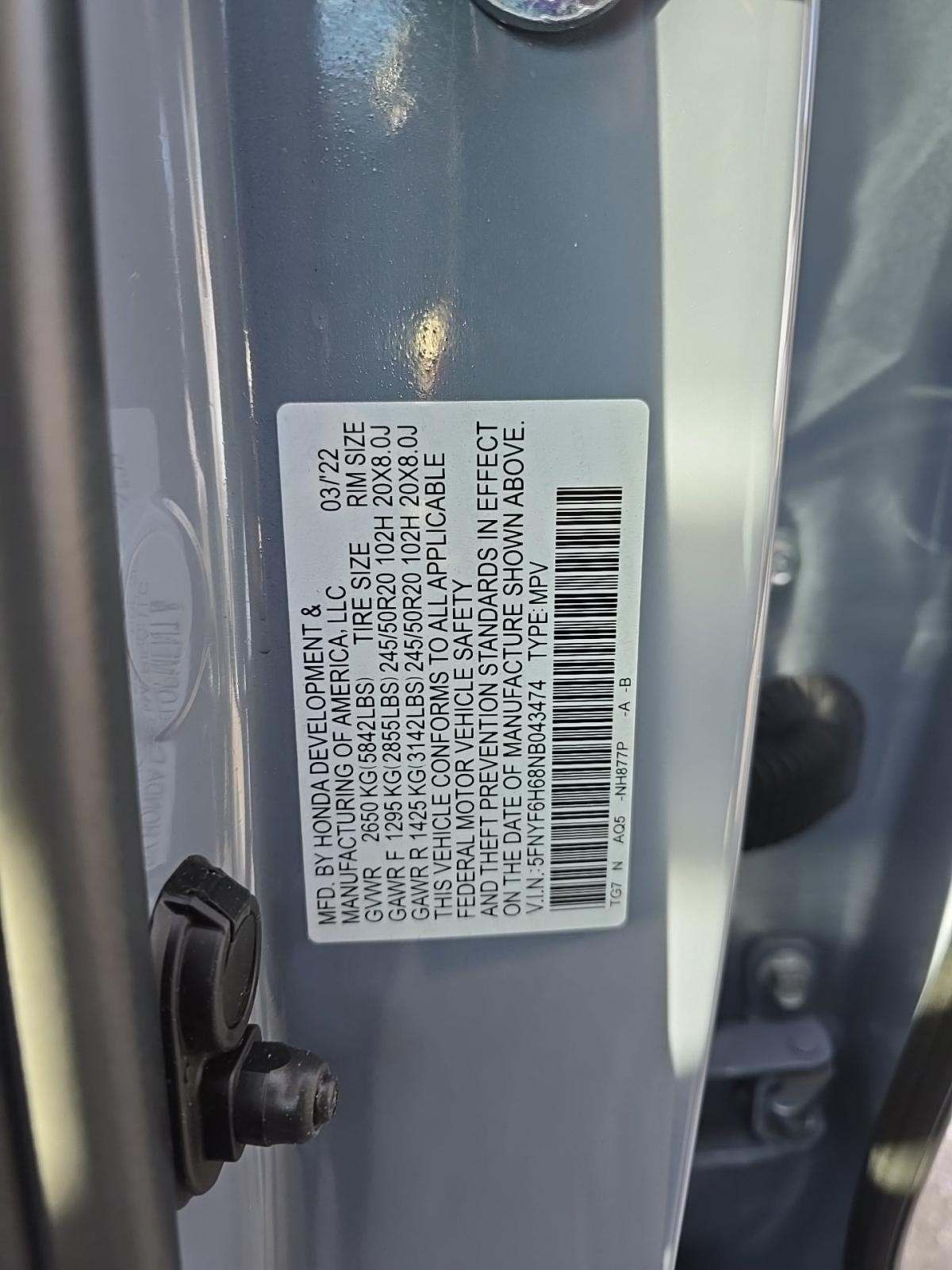 2022 Honda Pilot Touring AWD