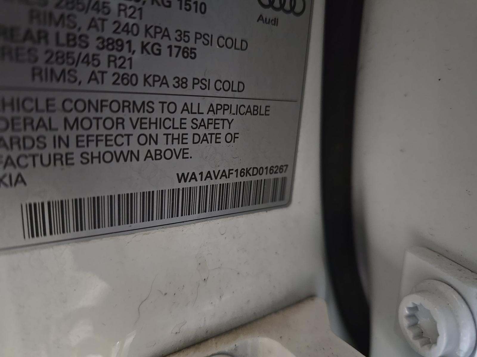 2019 Audi Q8 Premium AWD