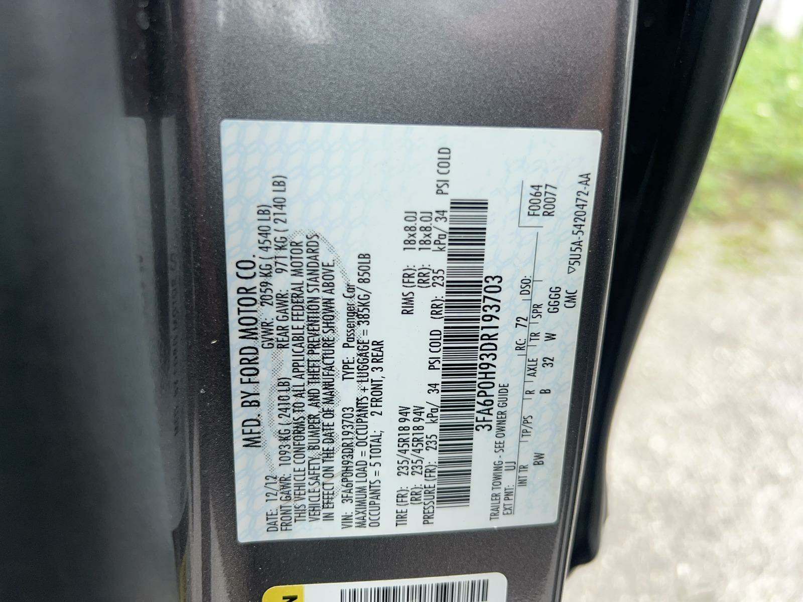 2013 Ford Fusion SE FWD