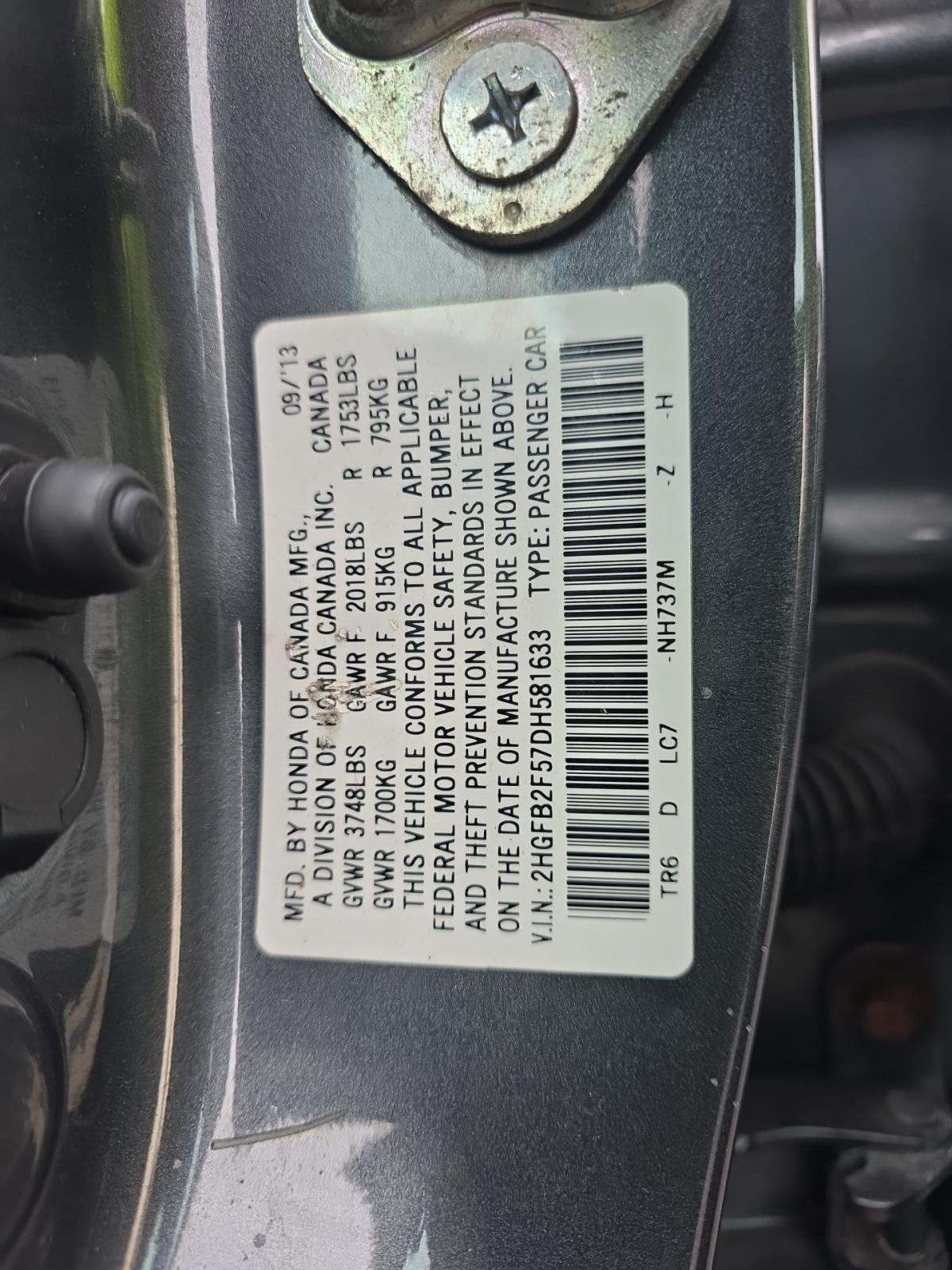 2013 Honda Civic LX FWD