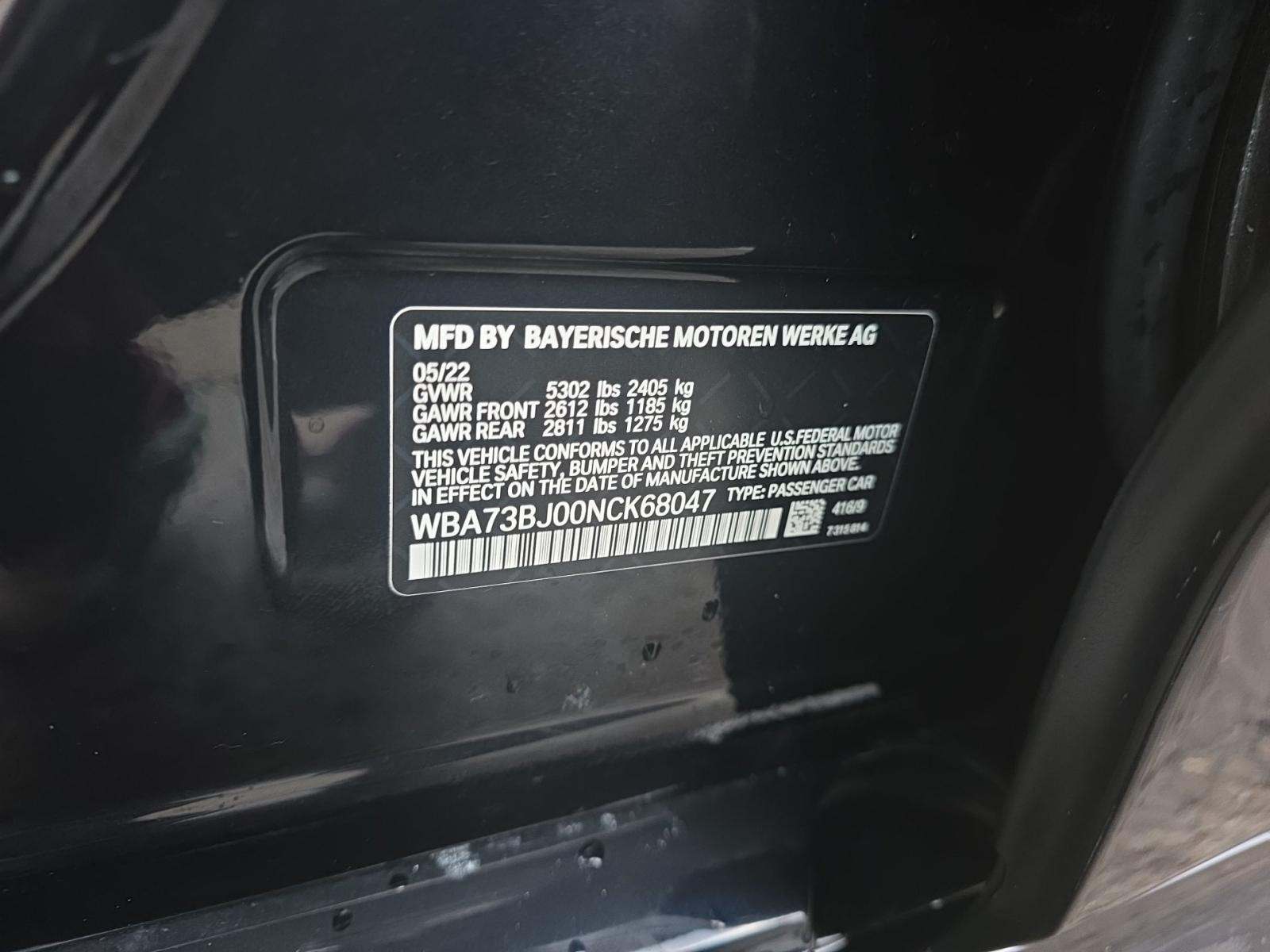 2022 BMW 5 Series 540i xDrive AWD