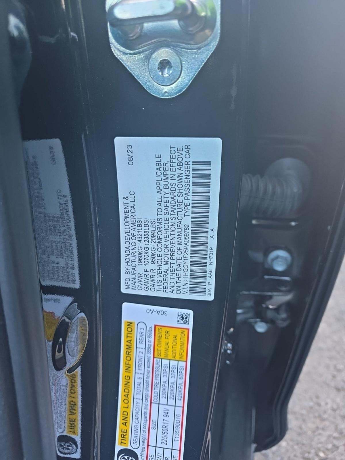 2023 Honda Accord LX FWD