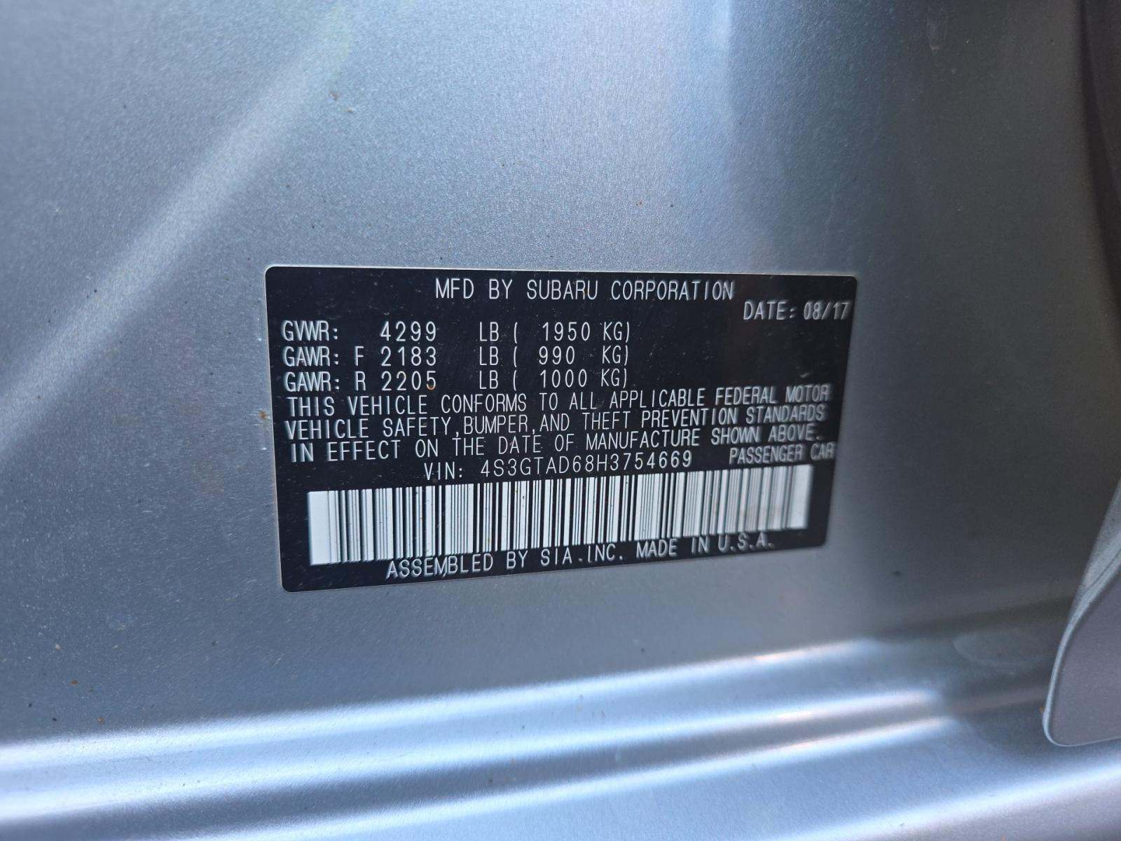 2017 Subaru Impreza 2.0i Premium AWD