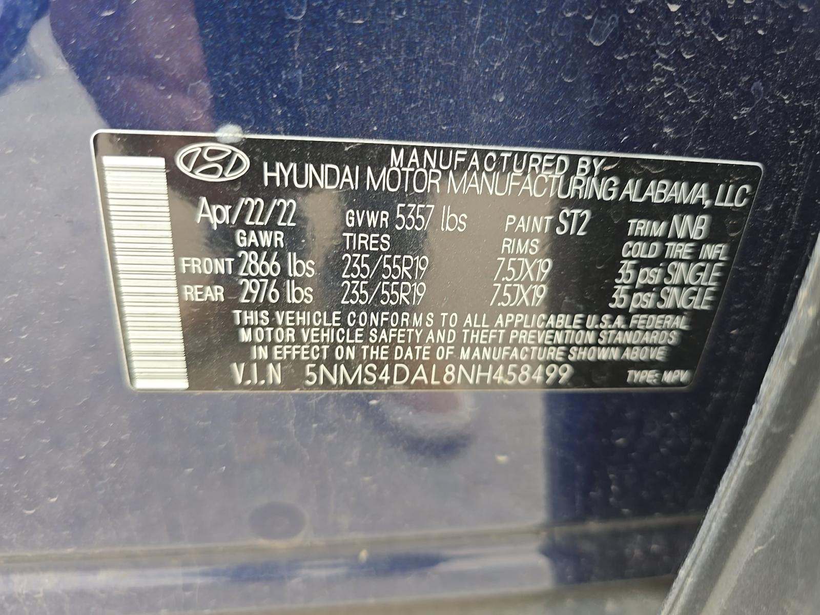 2022 Hyundai Santa Fe Limited AWD