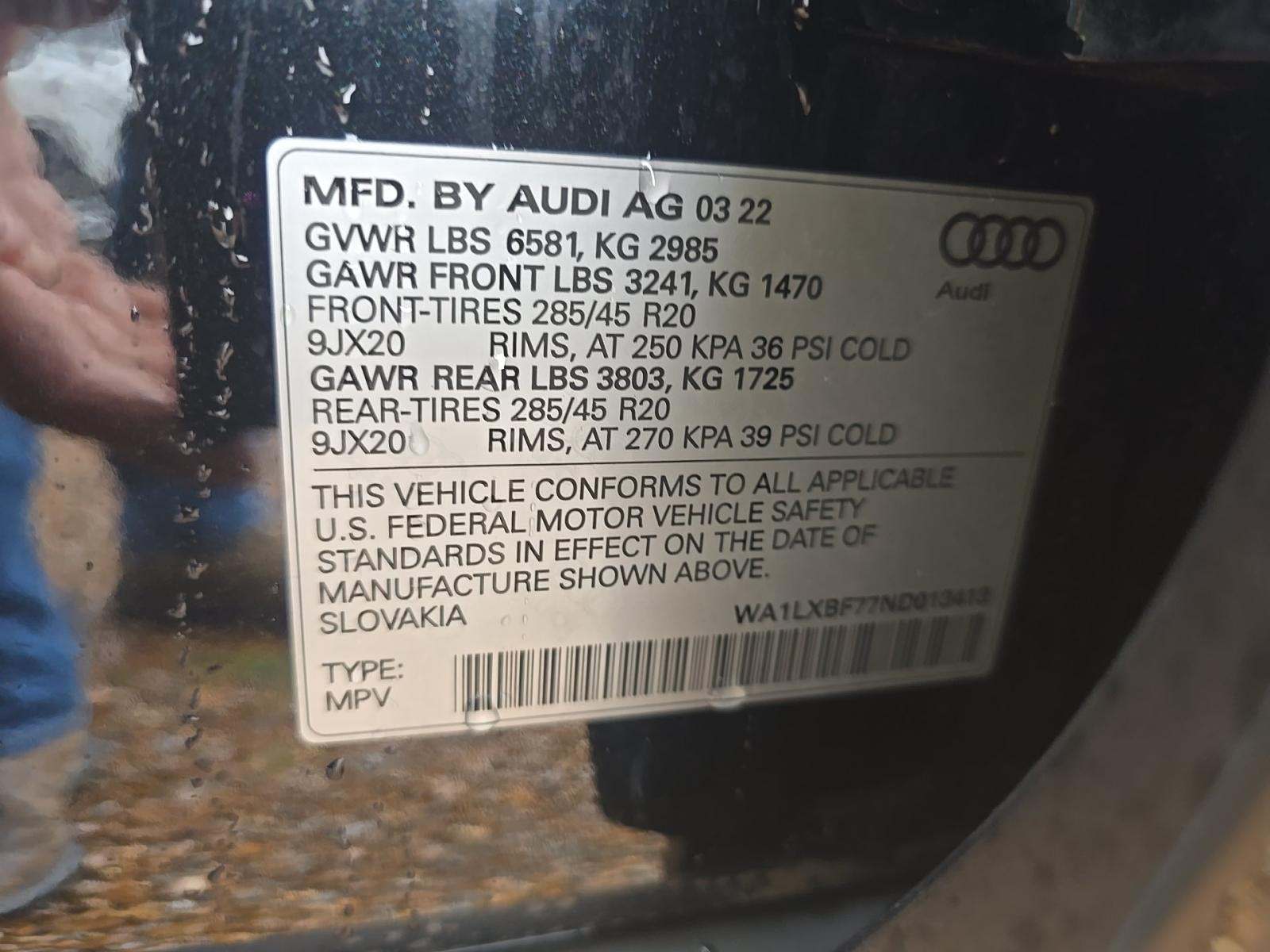 2022 Audi Q7 Premium Plus AWD