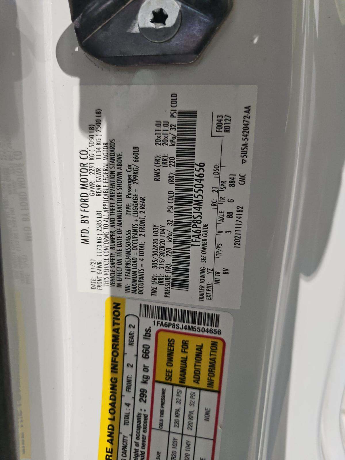 2021 Ford Mustang Shelby GT500 RWD