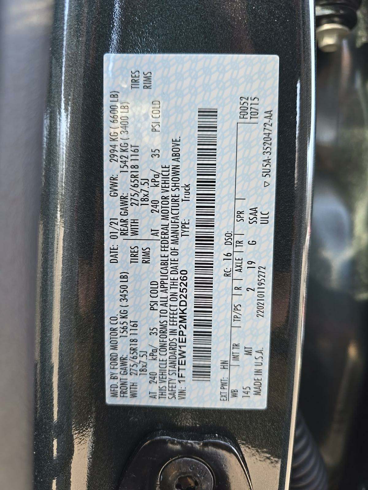 2021 Ford F-150 XLT AWD