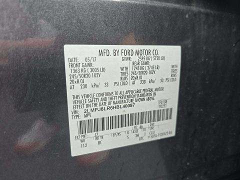 2017 Lincoln MKX Reserve AWD